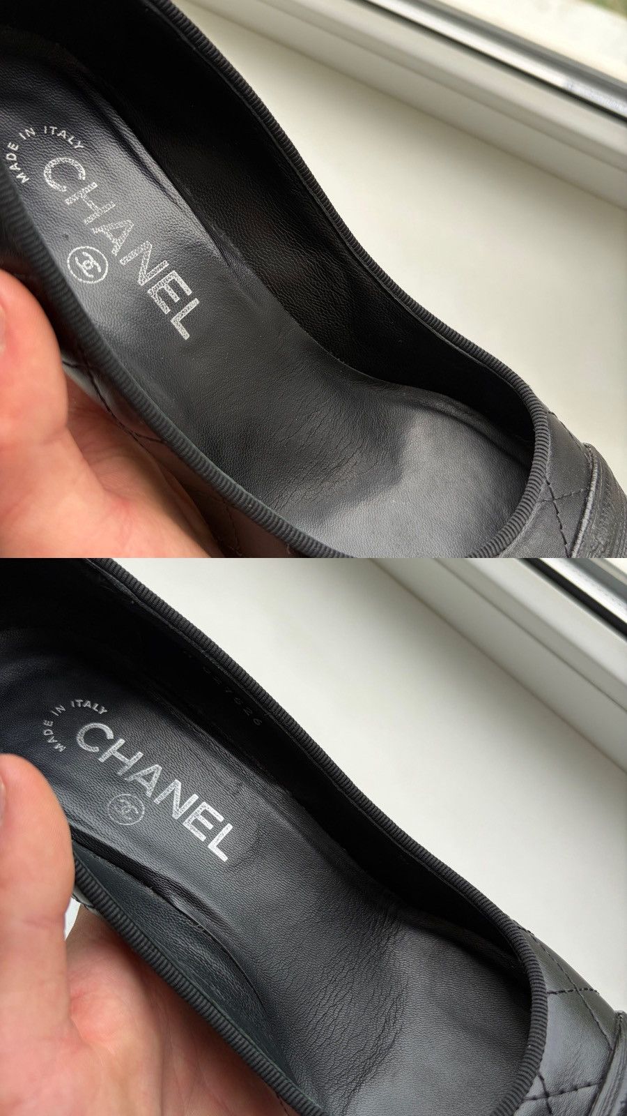 Chanel Chanel Logo CC Quilted Lambskin Cap Toe Pumps Heels 38C Size US 8 / IT 38 - 14 Thumbnail
