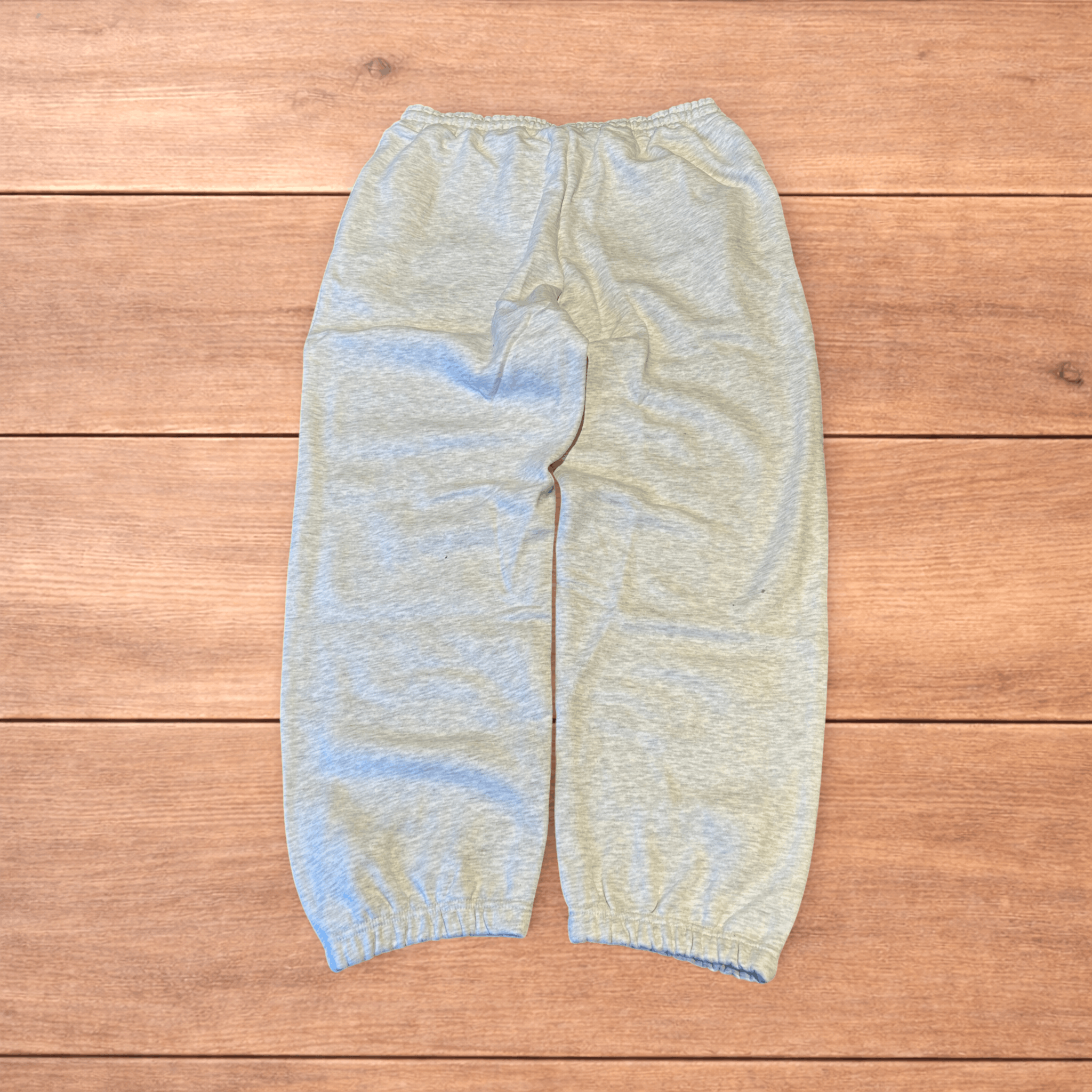 Japanese Brand Baggy wide leg Korean joggers in marl grey. Size US 36 / EU 52 - 2 Thumbnail