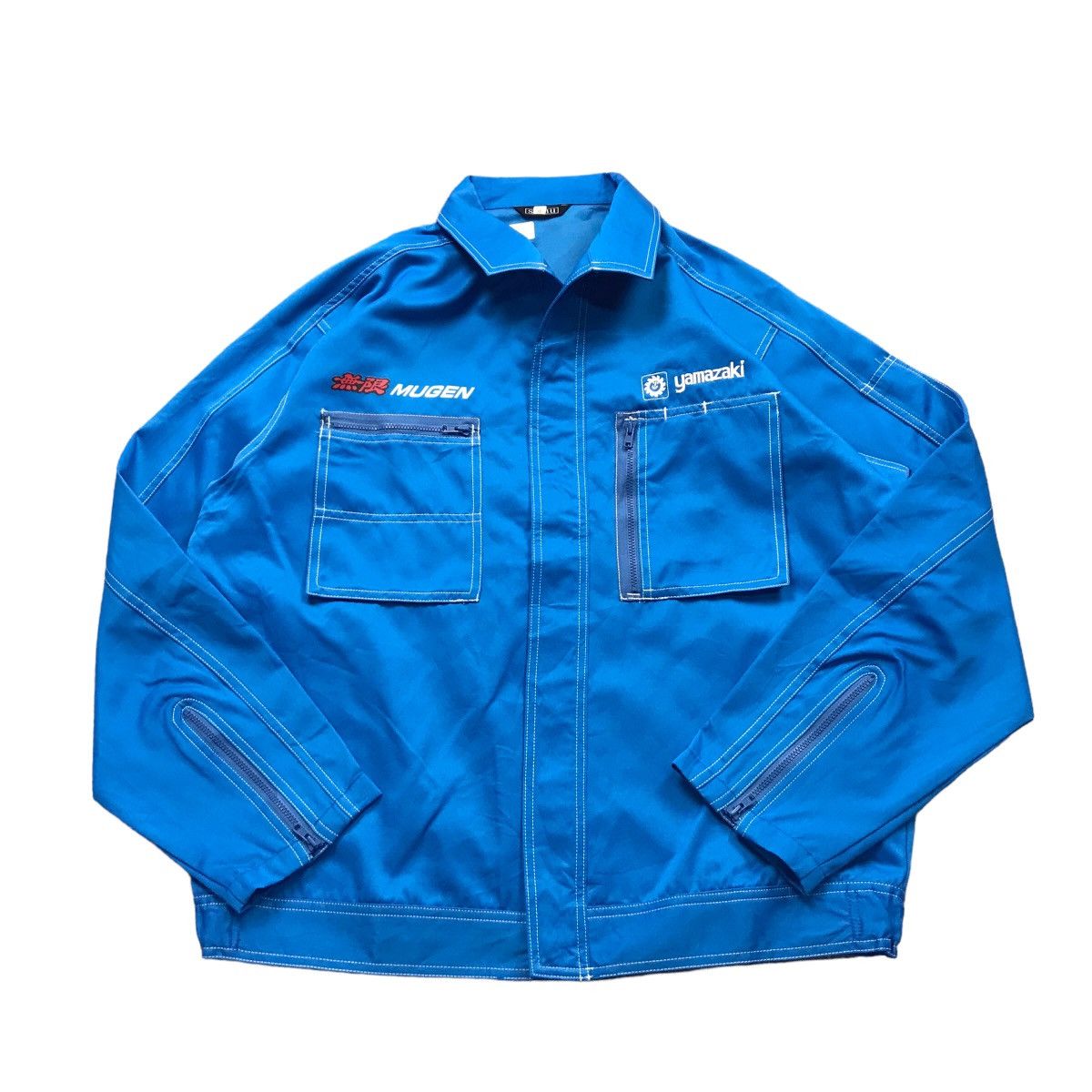 image of Vintage Honda Japaners Mugen Racing Zipper Jacket in Blue, Men's (Size Medium)