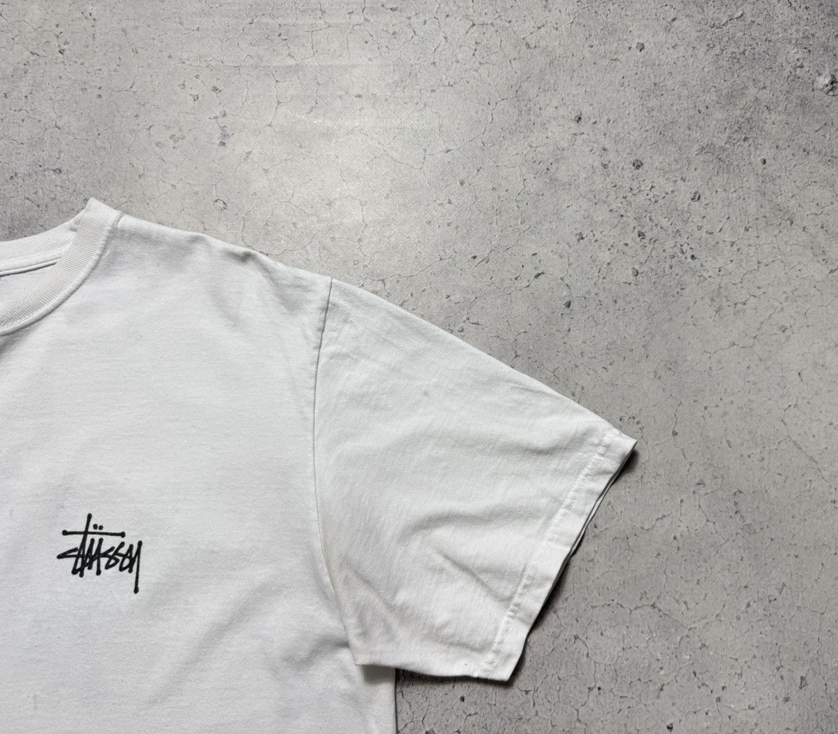 Stussy Stussy Vintage White Big Logo T-Shirt Hype Skategang Size US L / EU 52-54 / 3 - 8 Thumbnail