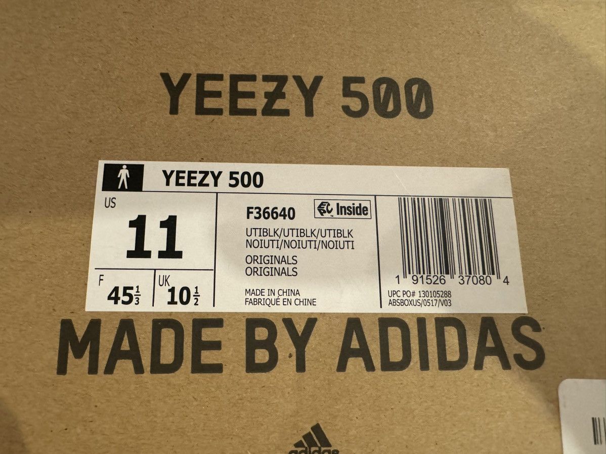 Adidas × Kanye West 11 Utility Black Yeezy 500 Onyx Black 700 Pirate 350 v2 Size US 11 / EU 44 - 7 Thumbnail
