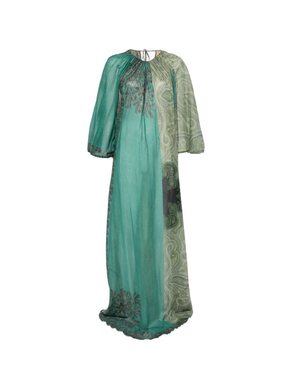 Pierre-Louis Mascia SILK AND COTTON BLEND LONG DRESS Size M / US 6-8 / IT 42-44 - 1 Thumbnail