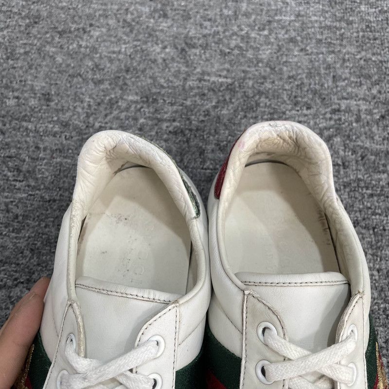 Gucci Gucci Ace Leather Sneakers for Men -2508 Size US 7.5 / EU 40-41 - 2 Thumbnail