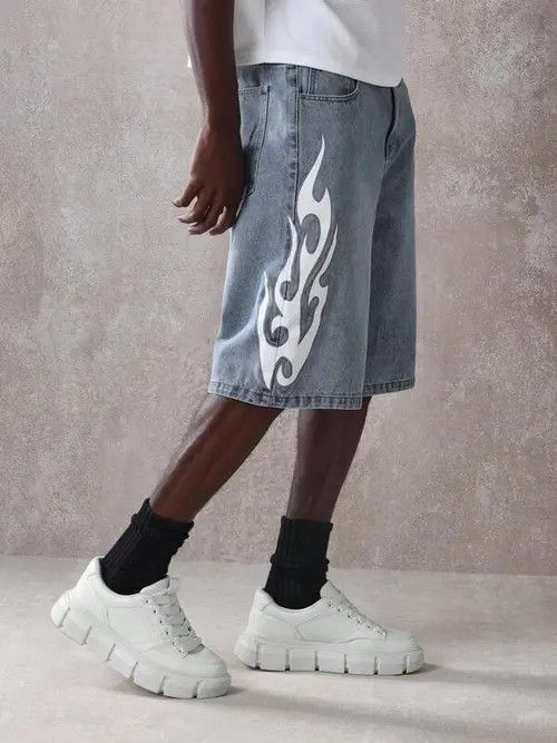 Japanese Brand VINTAGE denim jeans shorts jorts Y2K DRIP Size US 30 / EU 46 - 3 Thumbnail