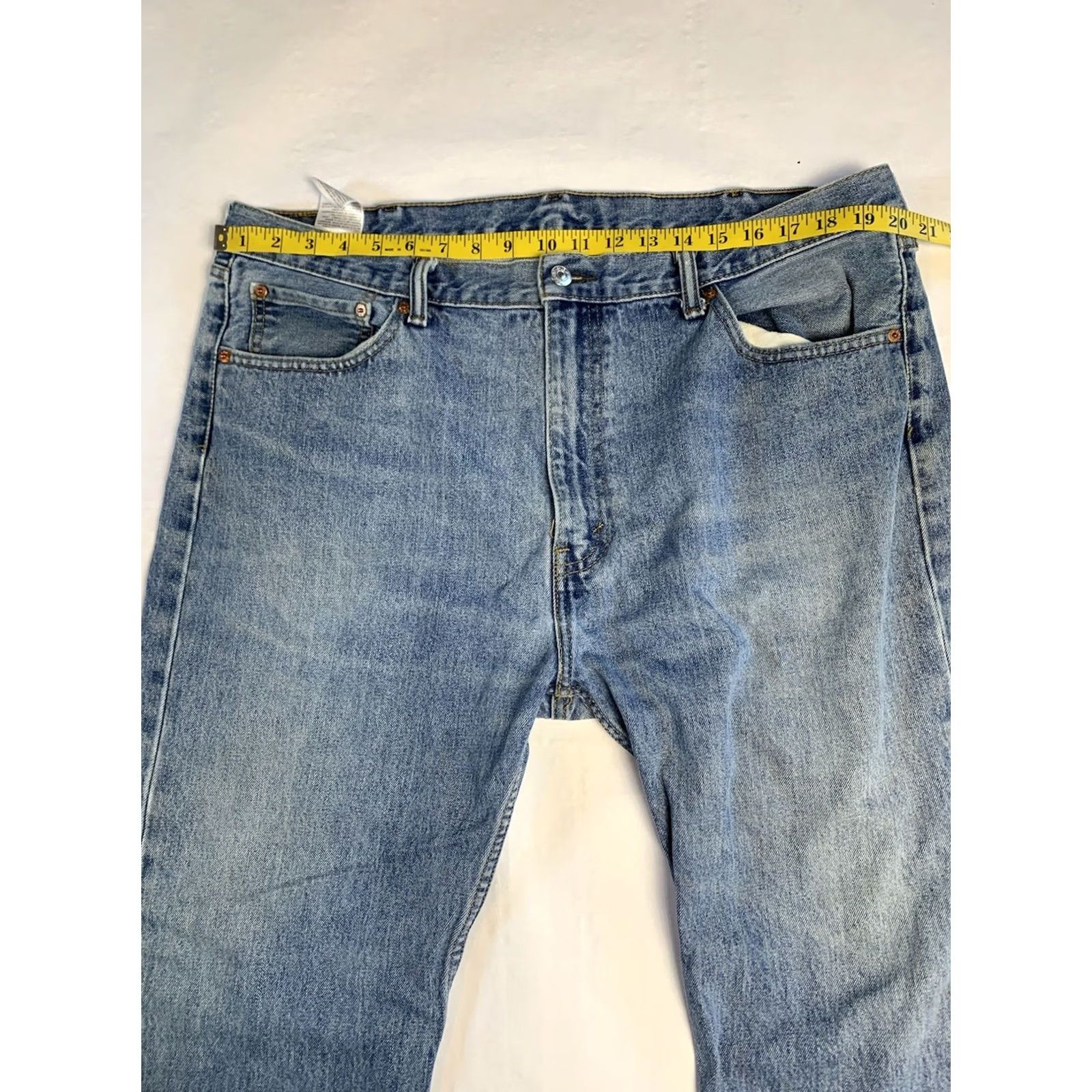Levi's VINTAGE Levis 505 Jeans Mens 42x30 Blue Regular Straight American Workwear Light Denim Size US 42 / EU 58 - 8 Thumbnail