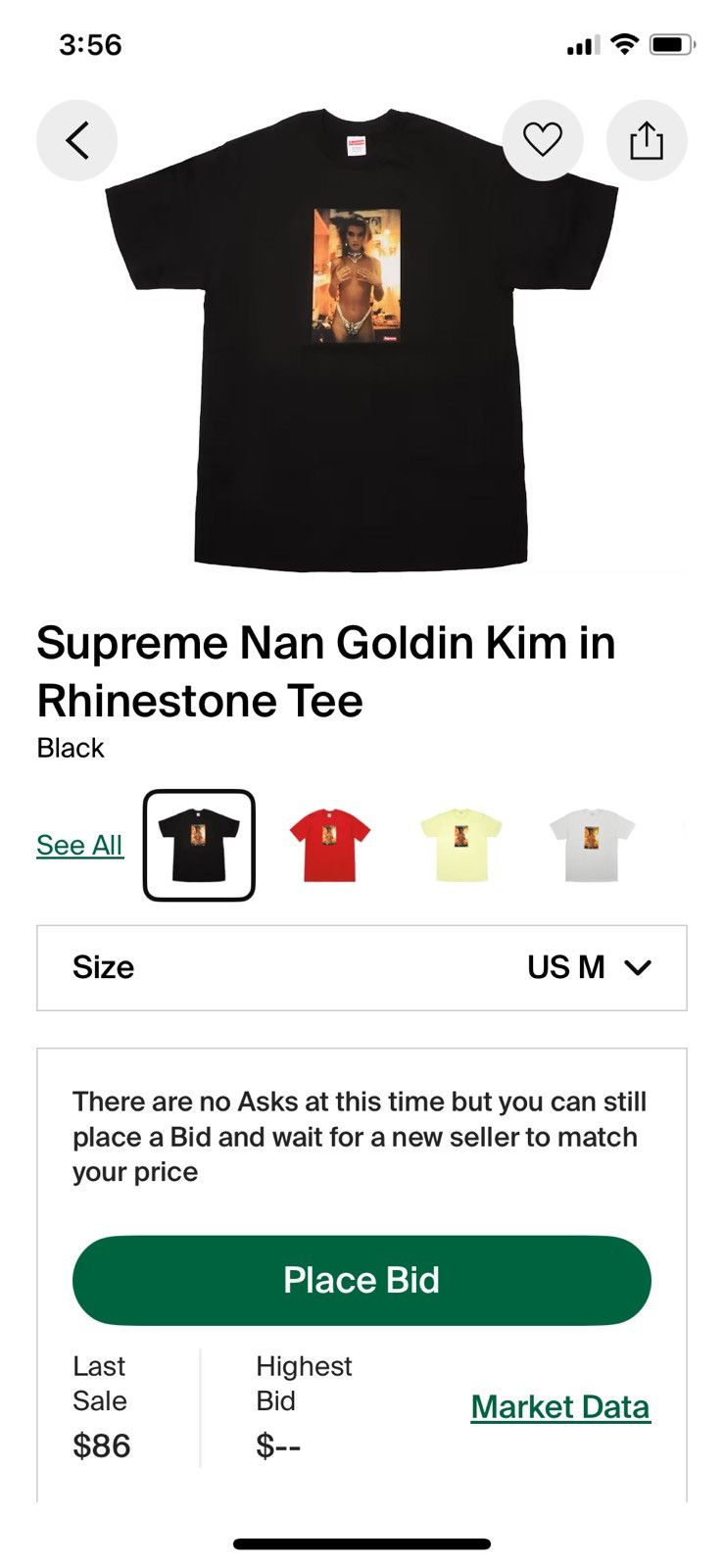 Supreme Supreme Nan Goldin Kim in Rhinestone Tee Size US M / EU 48-50 / 2 - 1 Thumbnail