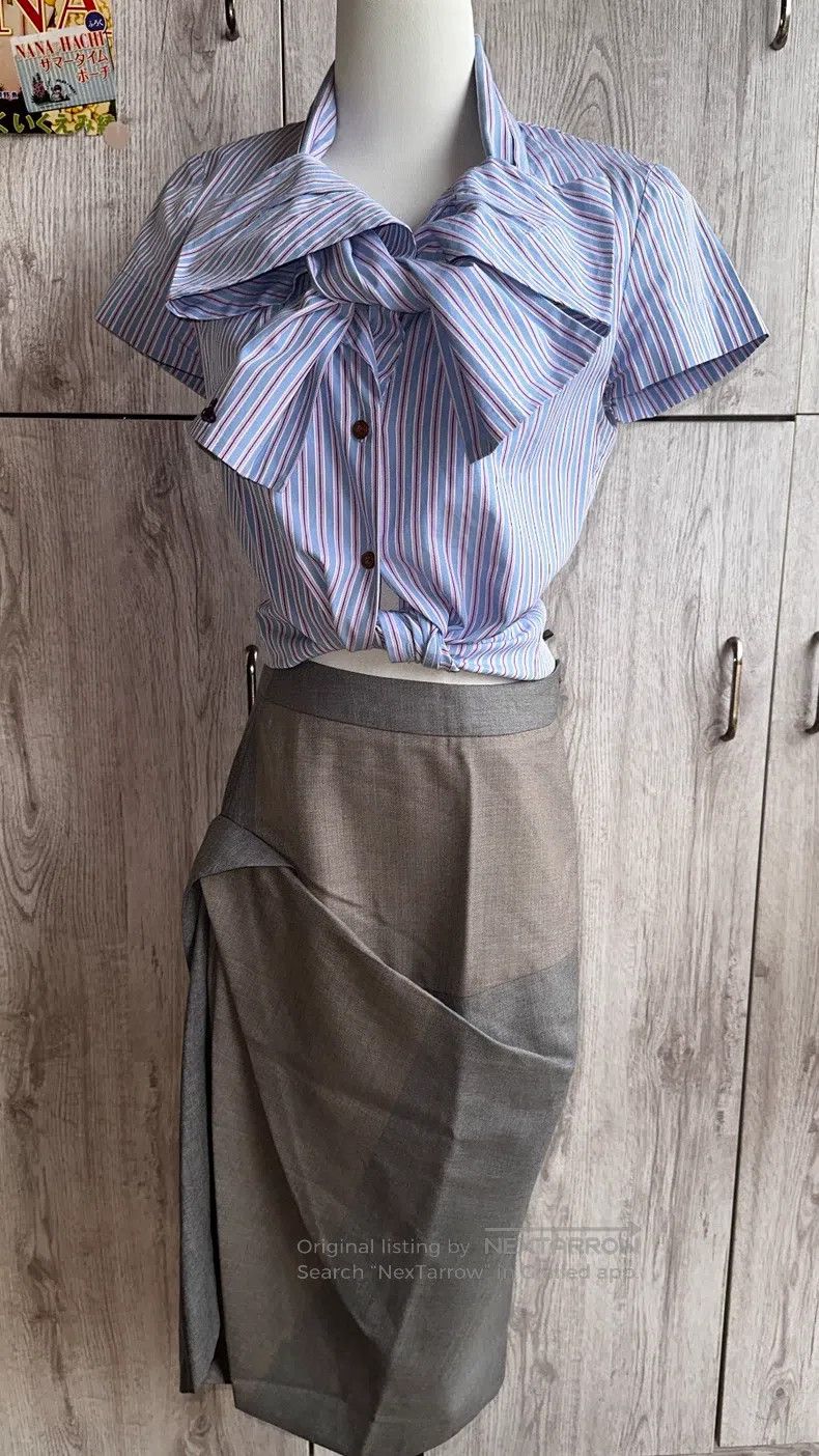 Vivienne Westwood Vivienne Westwood Irregular skirt, blue-gray, has a liftin Size 26" / US 2 / IT 38 - 1 Thumbnail