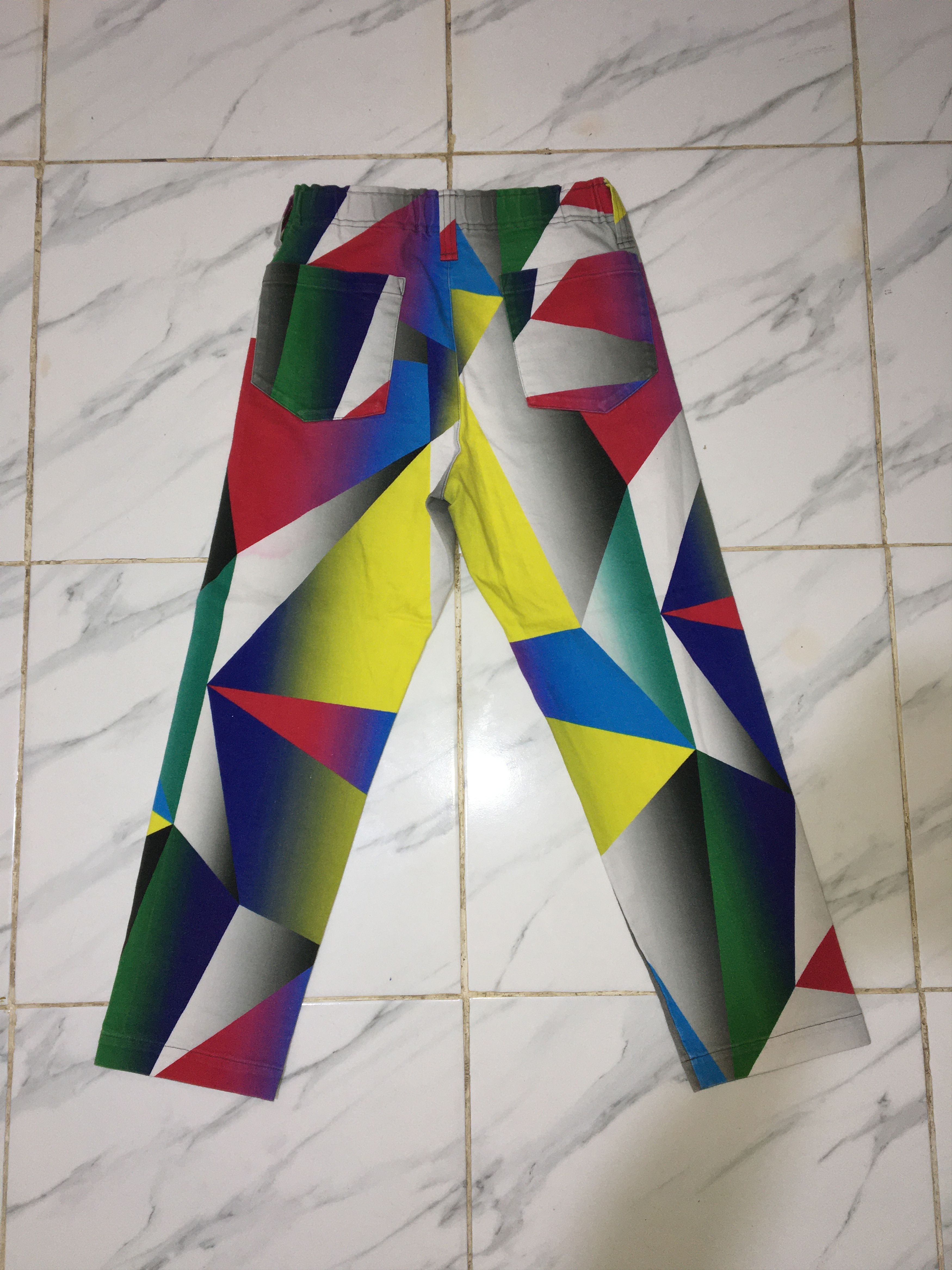 Designer PANTS ISSEY MIYAKE ME MULTICOLOR Size US 29 - 2 Thumbnail