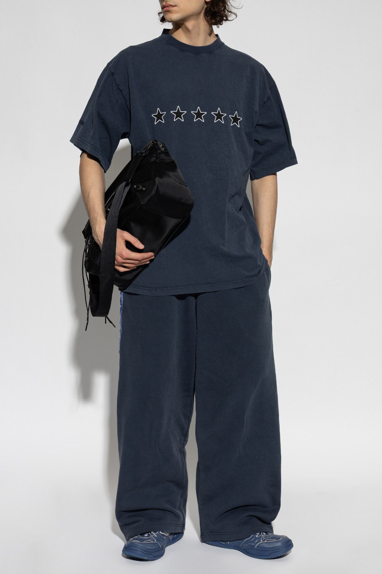 Balenciaga os11x0326 Rating Printed T-Shirt in Washed Navy Size US M / EU 48-50 / 2 - 2 Thumbnail