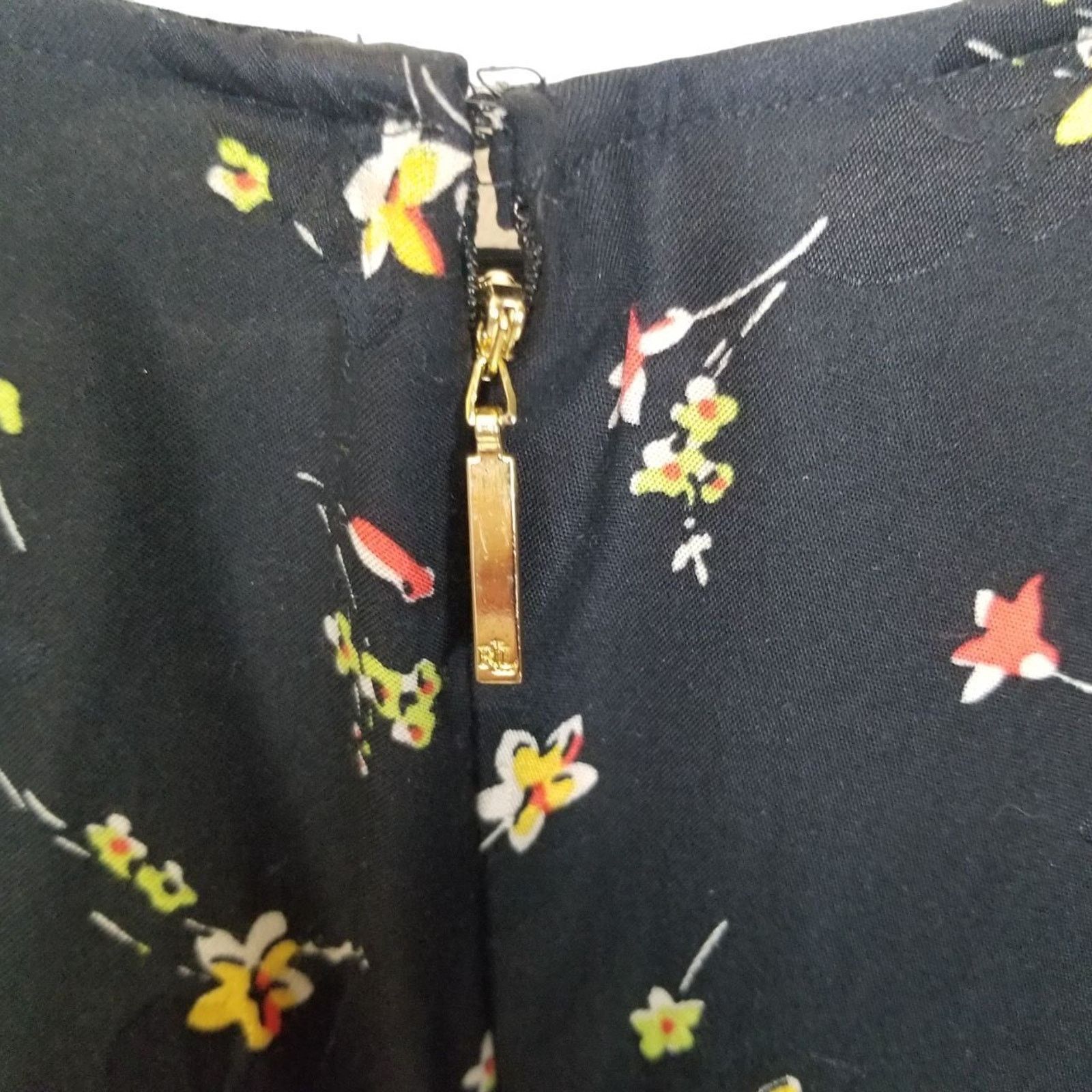 Lauren Ralph Lauren Lauren Ralph Lauren Womens Floral Sheath Dress Ruffle Sleeve Size L / US 10 / IT 46 - 10 Thumbnail