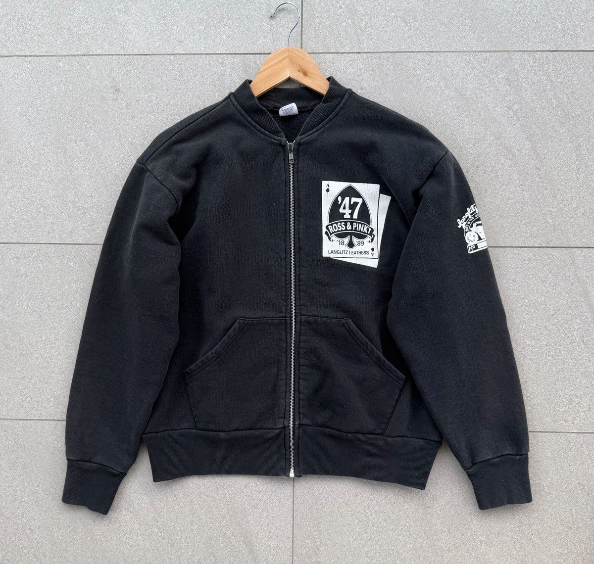 Vintage 🔥RARE🔥Vintage Langlitz Leathers Crewneck Zipper Jacket Size US M / EU 48-50 / 2 - 5 Thumbnail