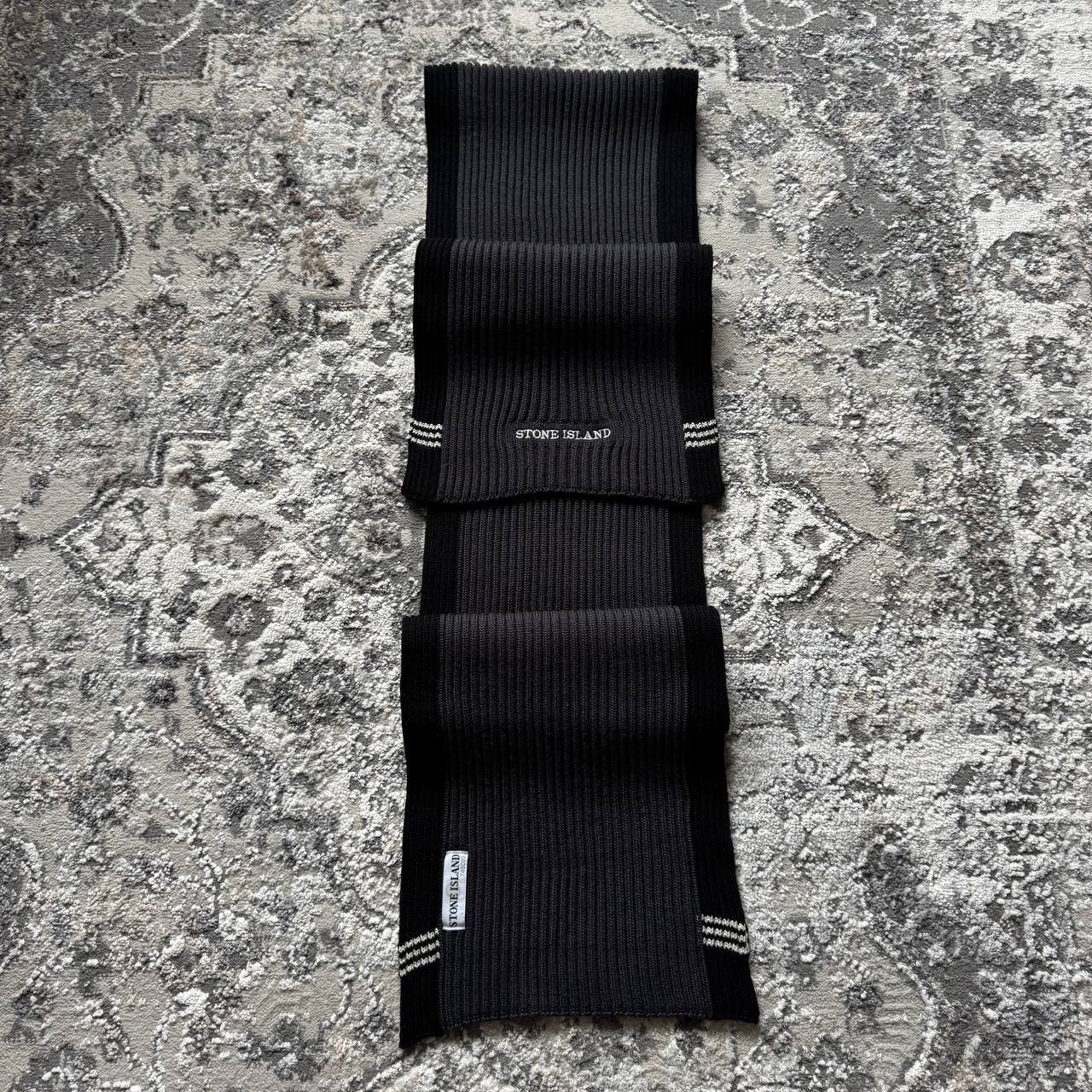 Stone Island Stone Island Vintage Heavy Knitted Wool Retro Rubbed Scarf Size ONE SIZE - 2 Thumbnail