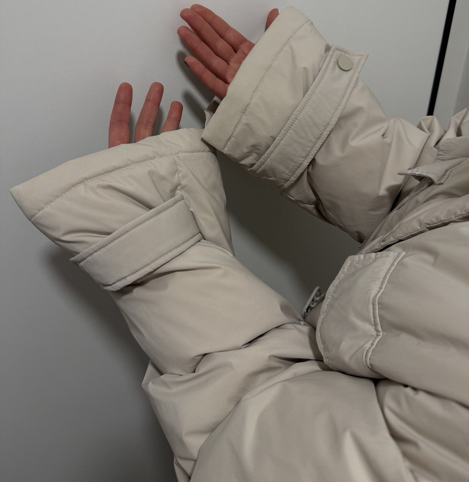 Vintage DDP Meotine Emma Down Puffer Jacket Beige Size XS/S Size S / US 4 / IT 40 - 7 Thumbnail