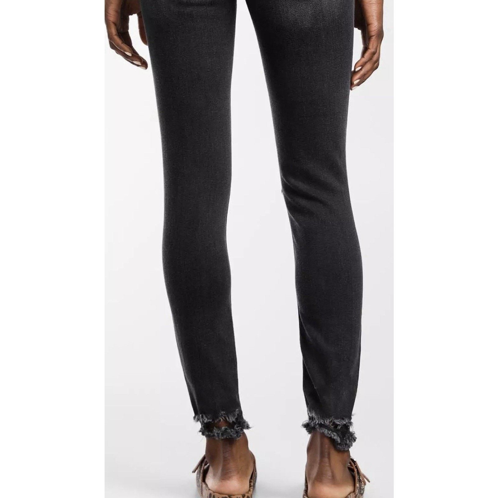 Miss Me Miss Me Denim Distressed Black Mid Rise Ankle Skinny Jeans Size 28" / US 6 / IT 42 - 6 Thumbnail