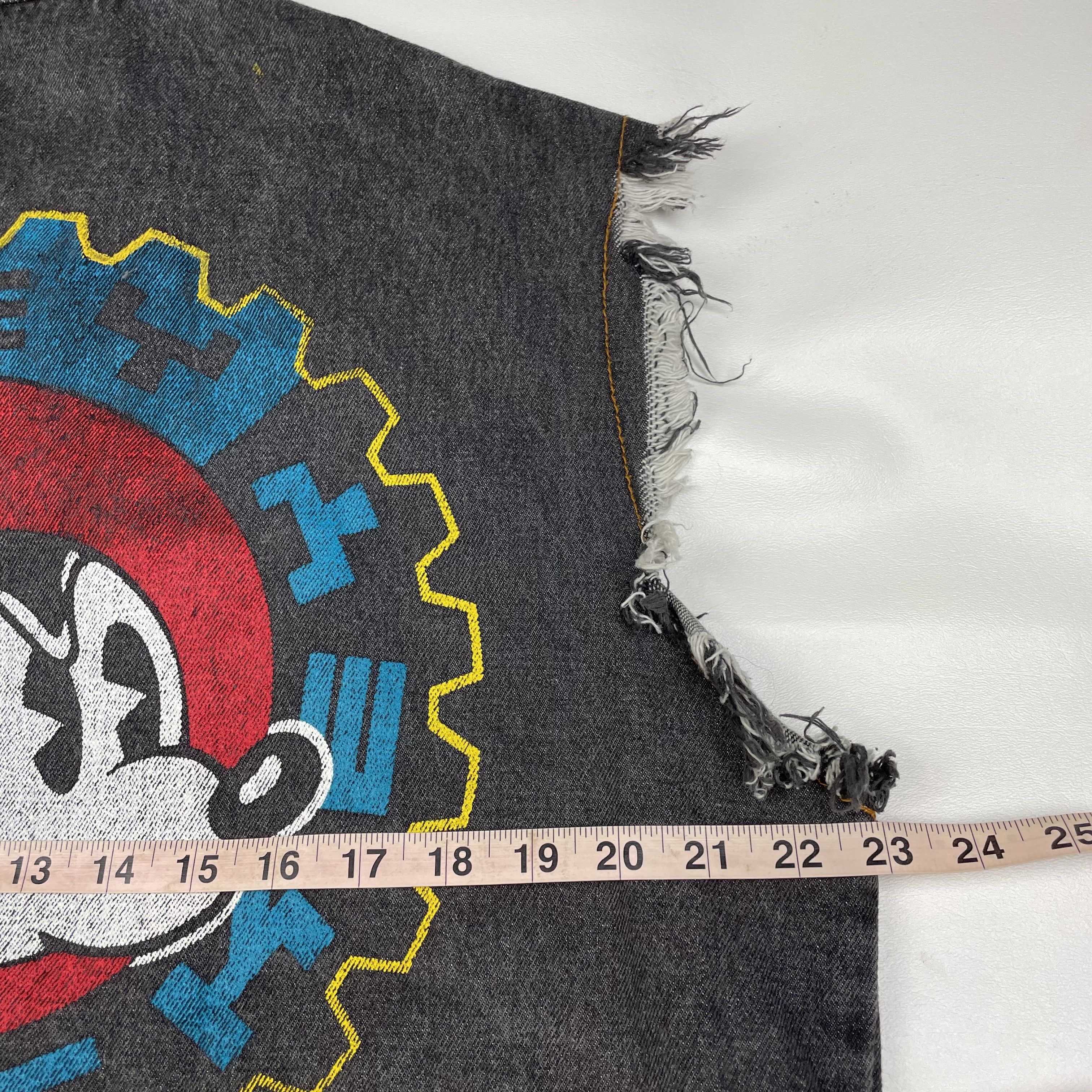 Disney VTG Disney Mickey Mouse Jean Jacket Denim Vest Punk Rock 90s Size US M / EU 48-50 / 2 - 8 Thumbnail