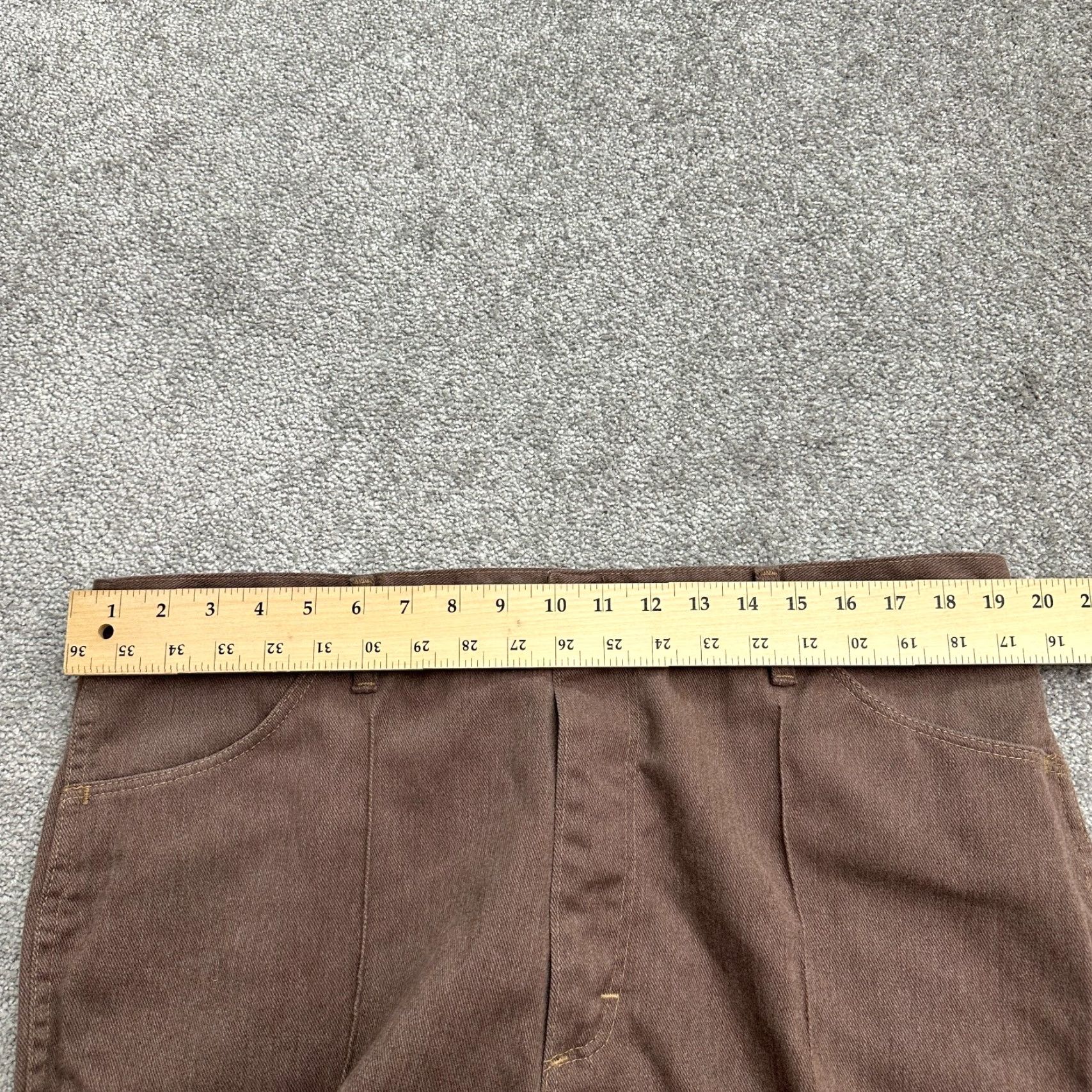 Vintage Maverick Jeans Mens 40L Brown Straight Leg Cropped Casual Classic Outdoor 38x26 Size US 40 / EU 56 - 7 Thumbnail
