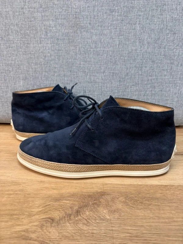 Tod's Tod's Suede Leather Navy Boots Moccasins 7 42 Size US 9 / EU 42 - 2 Thumbnail