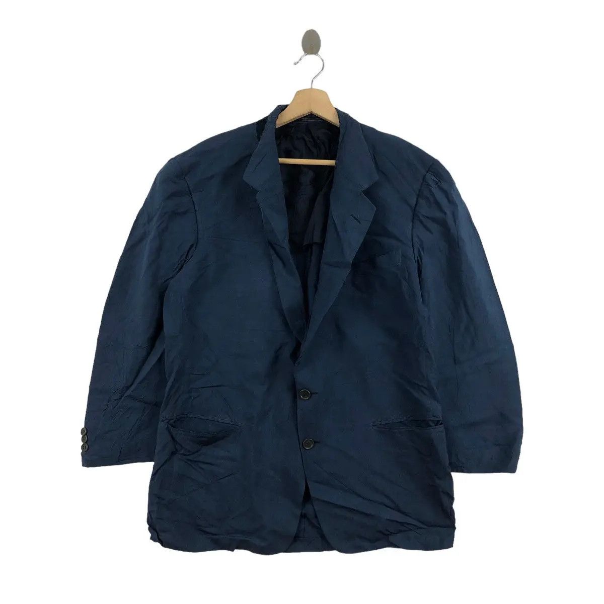Ermenegildo Zegna Vtg ERMENEGILDO ZEGNA 2 Button Super Fine Wool Blazer Sport Size 44R - 1 Thumbnail