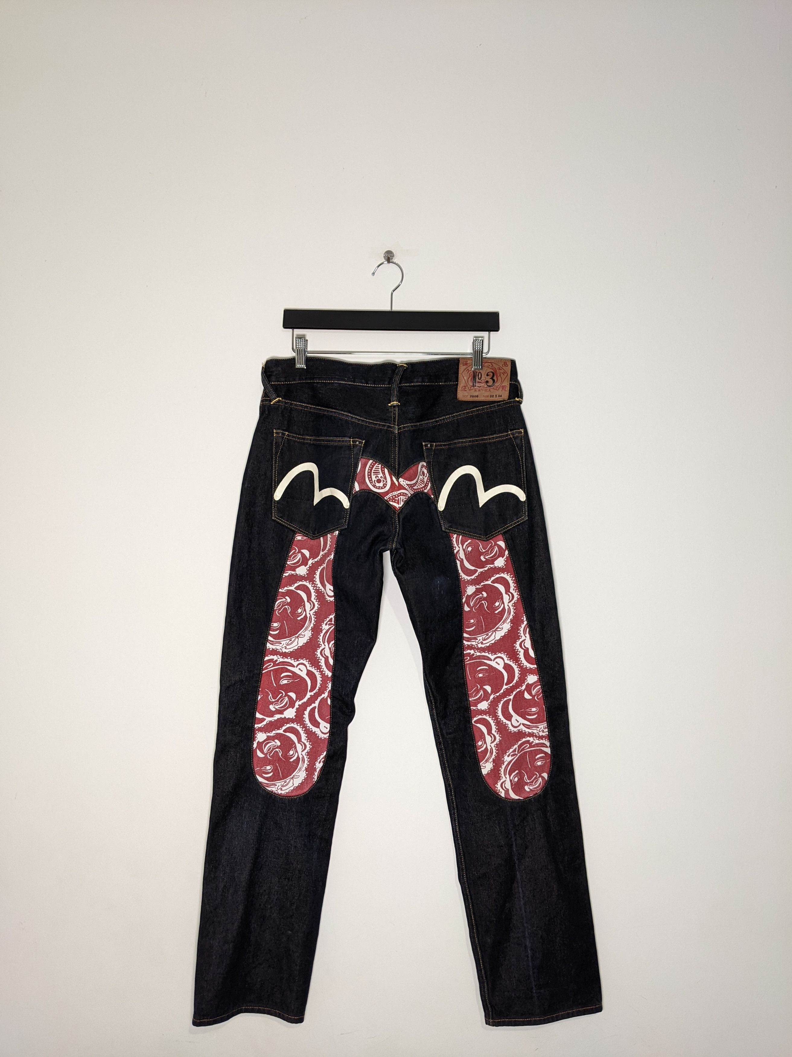 Pre-owned Evisu Selvedge Daruma Daicock In Raw Denim