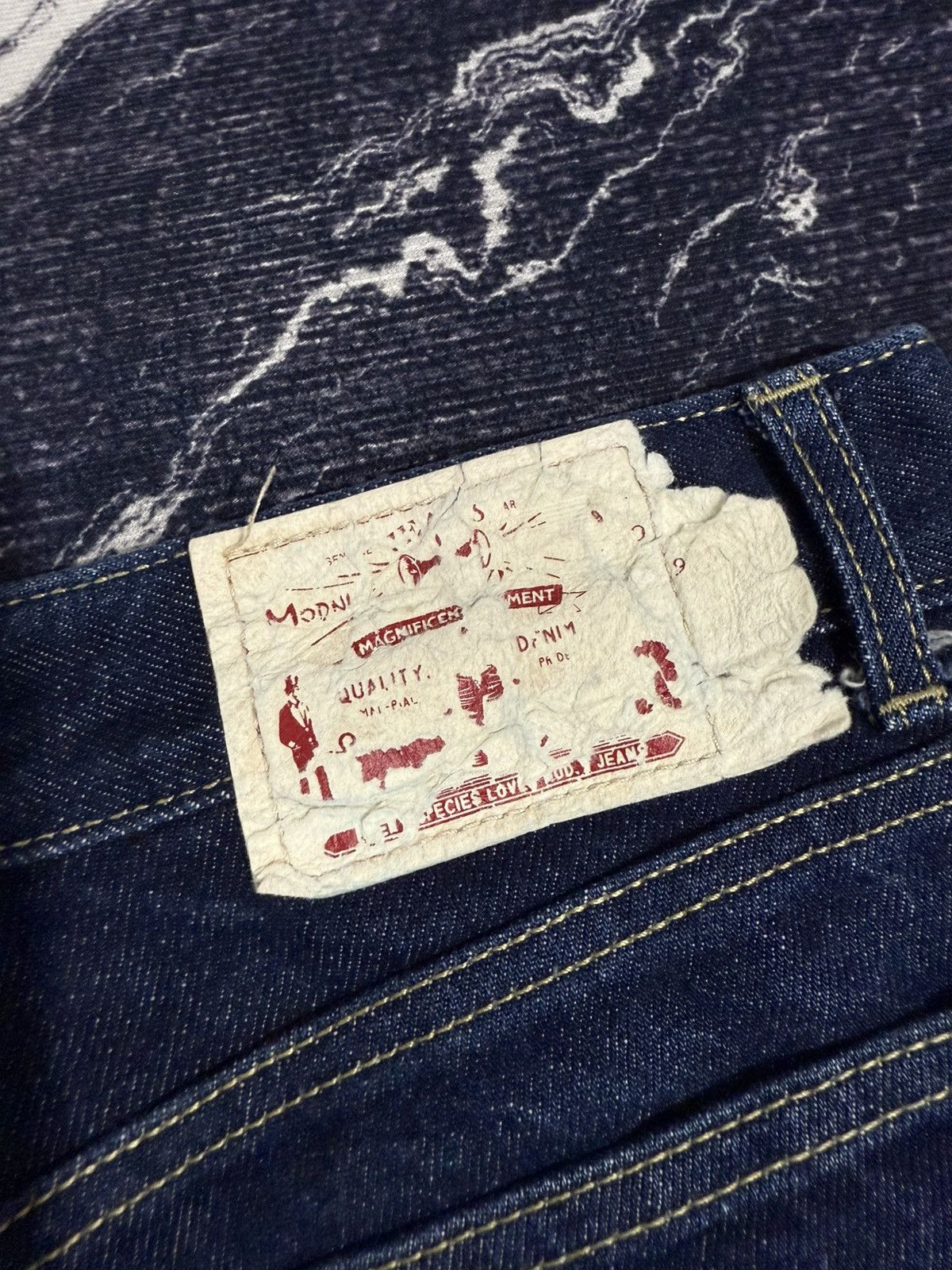 Japanese Brand Mod9 modnine loose fit jeans Size US 29 - 12 Thumbnail