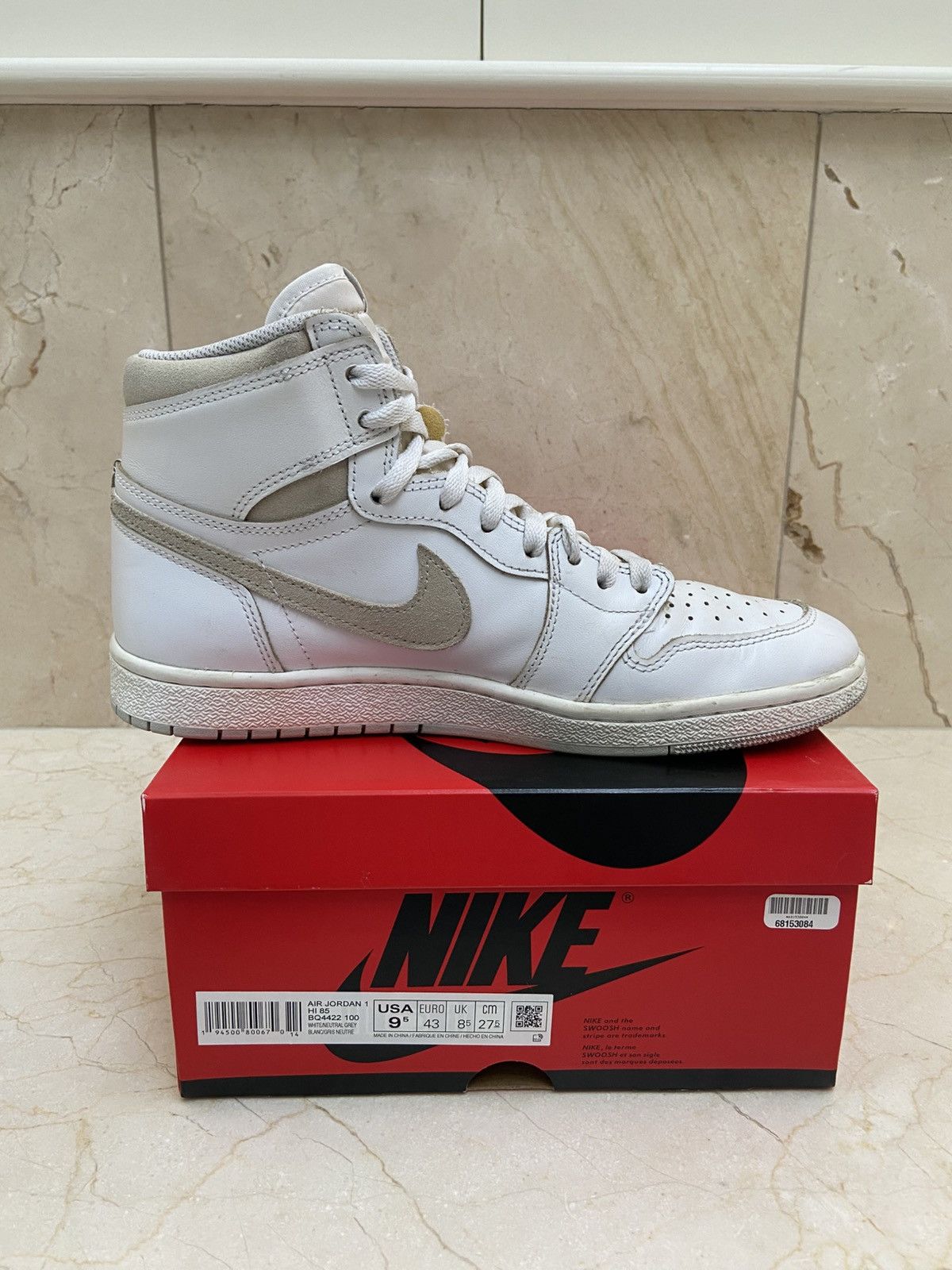 Jordan Brand Jordan 1 Retro High 85 Neutral Grey Coffee Dyed Size US 9.5 / EU 42-43 - 6 Thumbnail