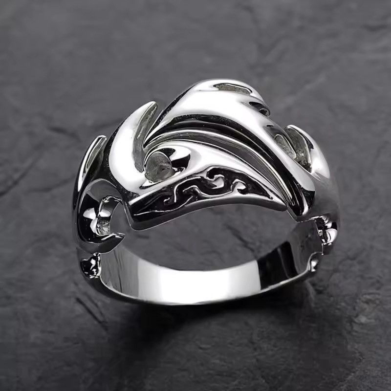 Handmade × Jewelry Ring Flames Modern Art Y2k Size ONE SIZE - 1 Thumbnail