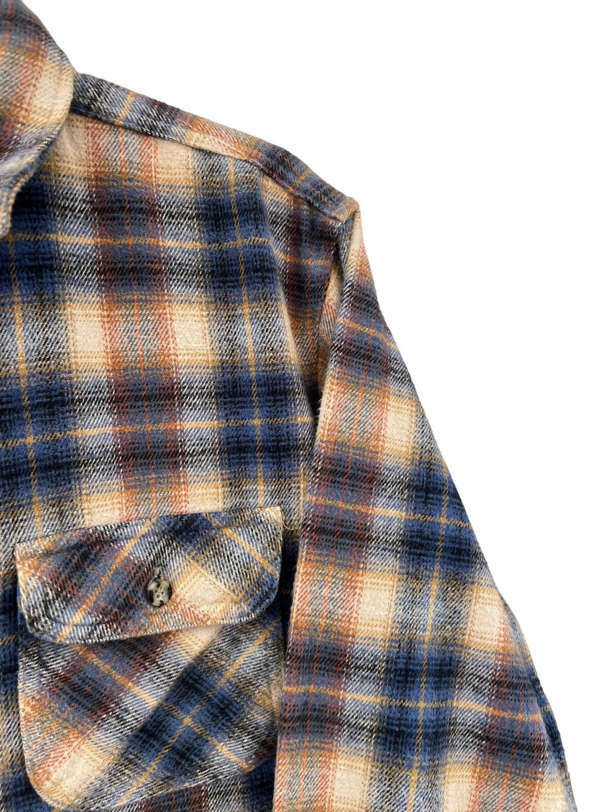 Edwin Vintage 90s Edwin Japan Double Pocket Thick Flannel Shirt Size US L / EU 52-54 / 3 - 8 Thumbnail