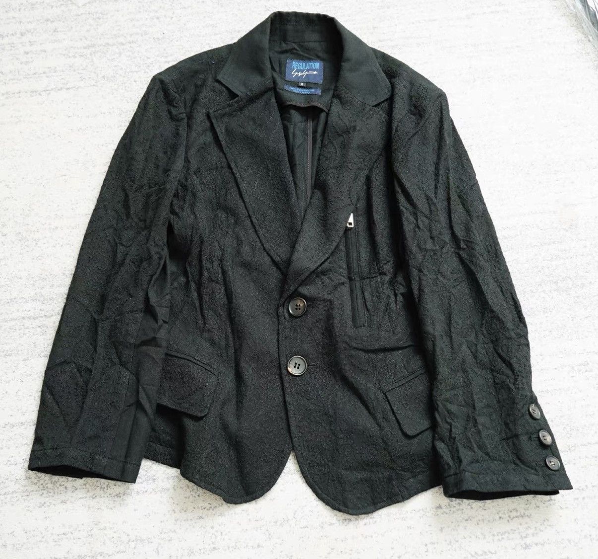 Yohji Yamamoto Yohji Yamamoto Jacquard Blazer Size US S / EU 44-46 / 1 - 1 Thumbnail