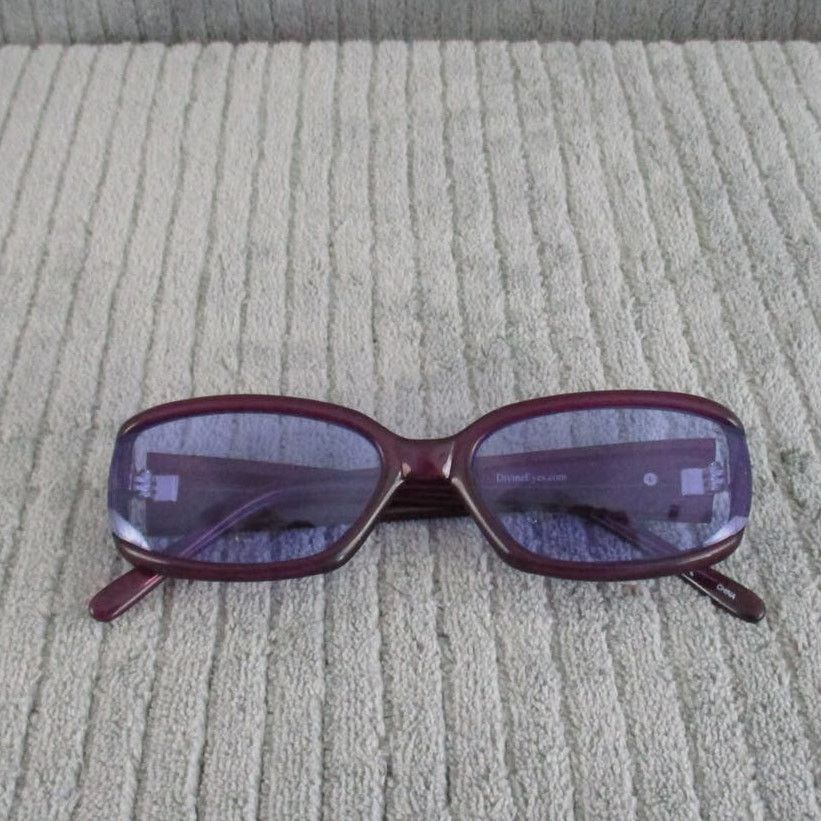 Other New Divine Eyewear Pandora Purple/Clear Purple Sunglasses Size ONE SIZE - 7 Thumbnail