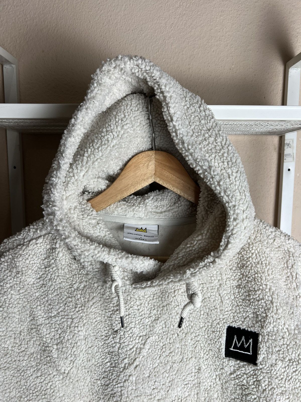 Designer × Jean-Michel Basquiat × Vintage Jean Michel Basqiuat Fleece Hooded Size US M / EU 48-50 / 2 - 2 Thumbnail