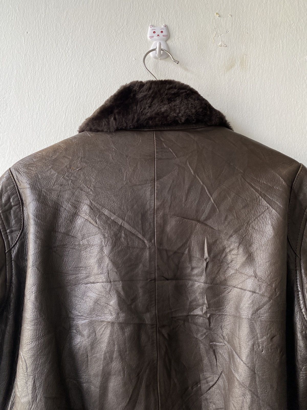 Japanese Brand Vintage 90s Angel Leather Fur Jacket Size US M / EU 48-50 / 2 - 11 Thumbnail
