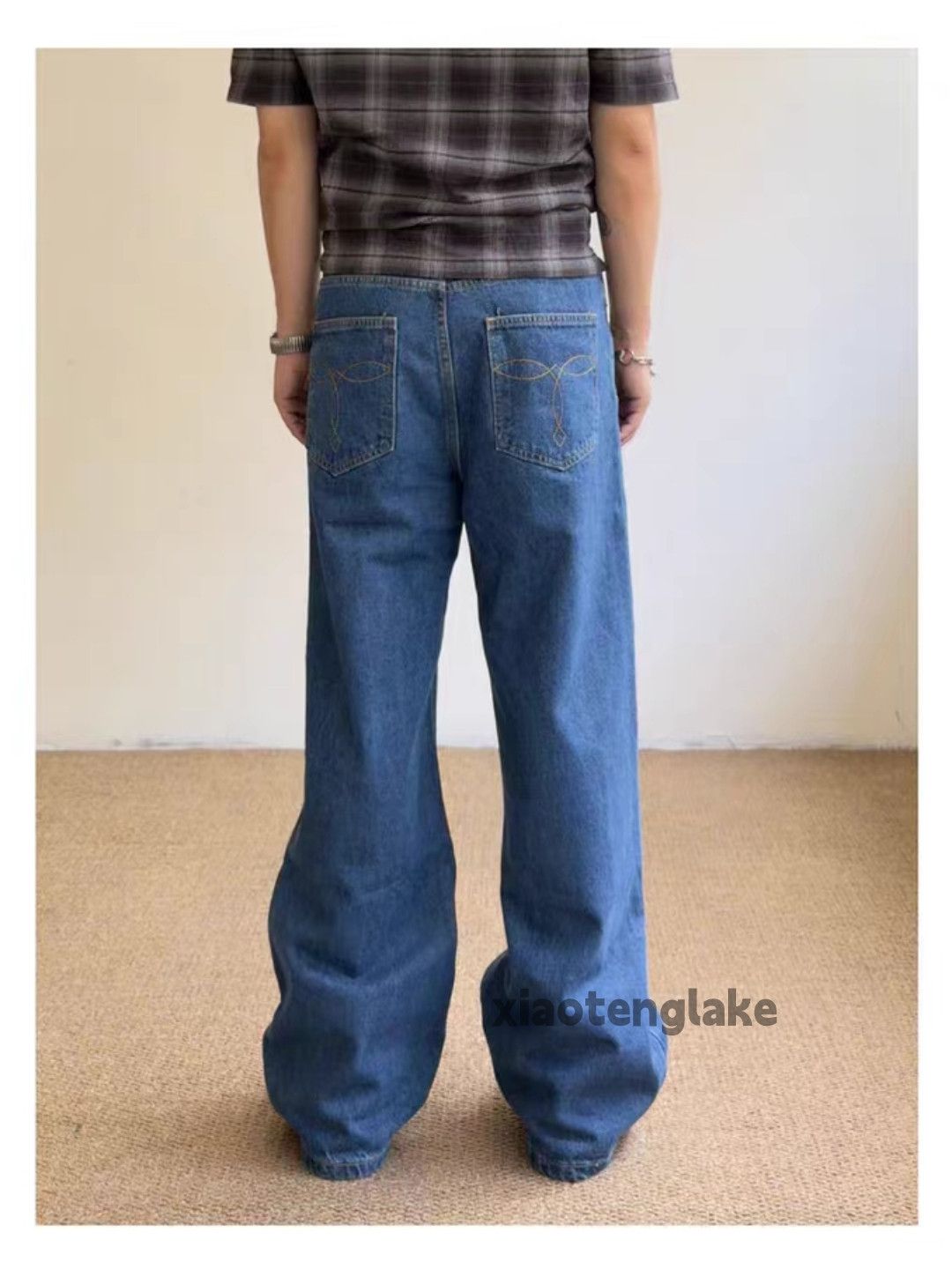 Jean xz Balenciaga rickowens style flared Loose faded jeans Size US 32 / EU 48 - 6 Thumbnail