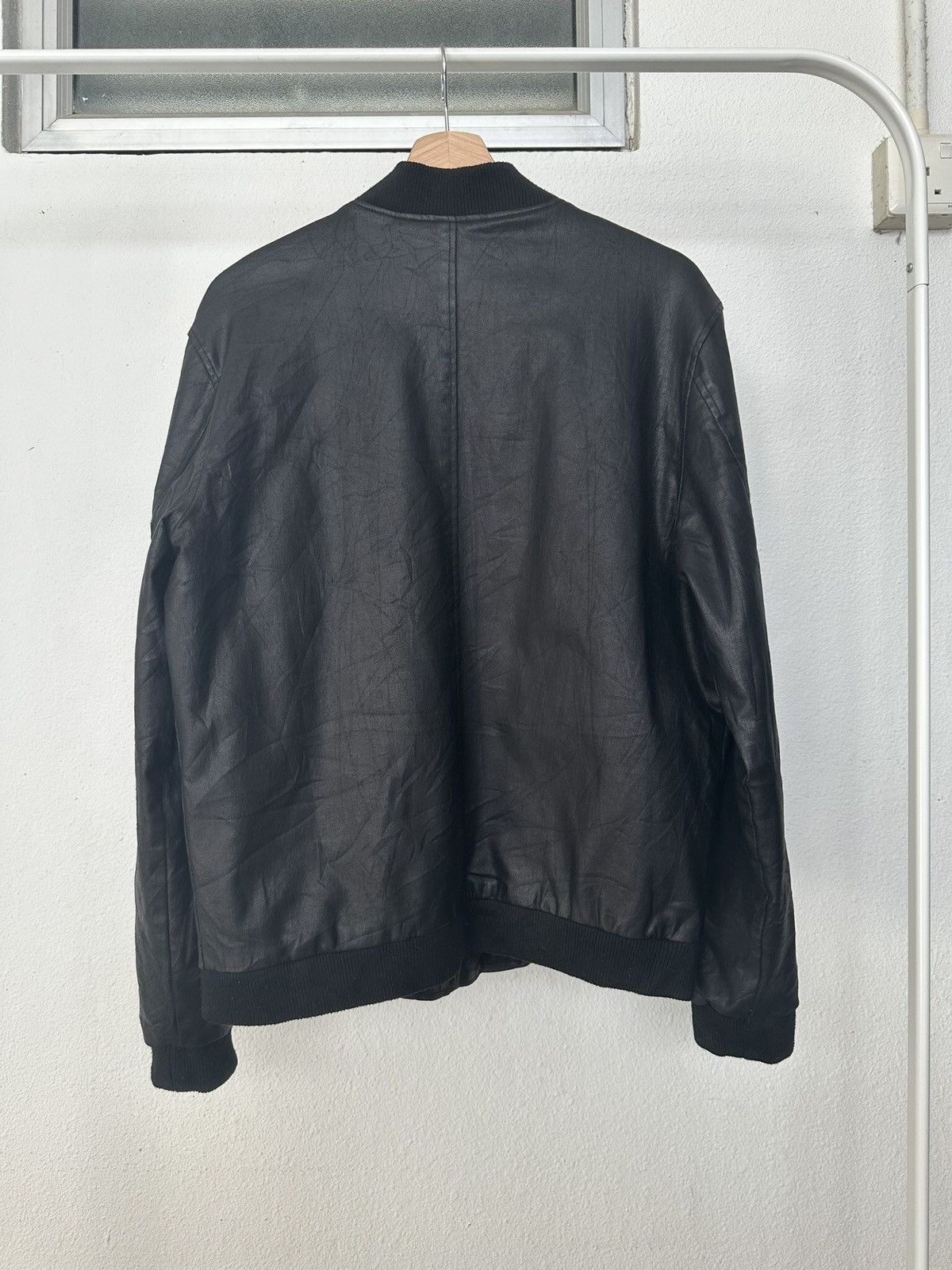 ABAHOUSE 🔥Rare🔥 Designworks coated black bomber jacket Size US L / EU 52-54 / 3 - 14 Thumbnail