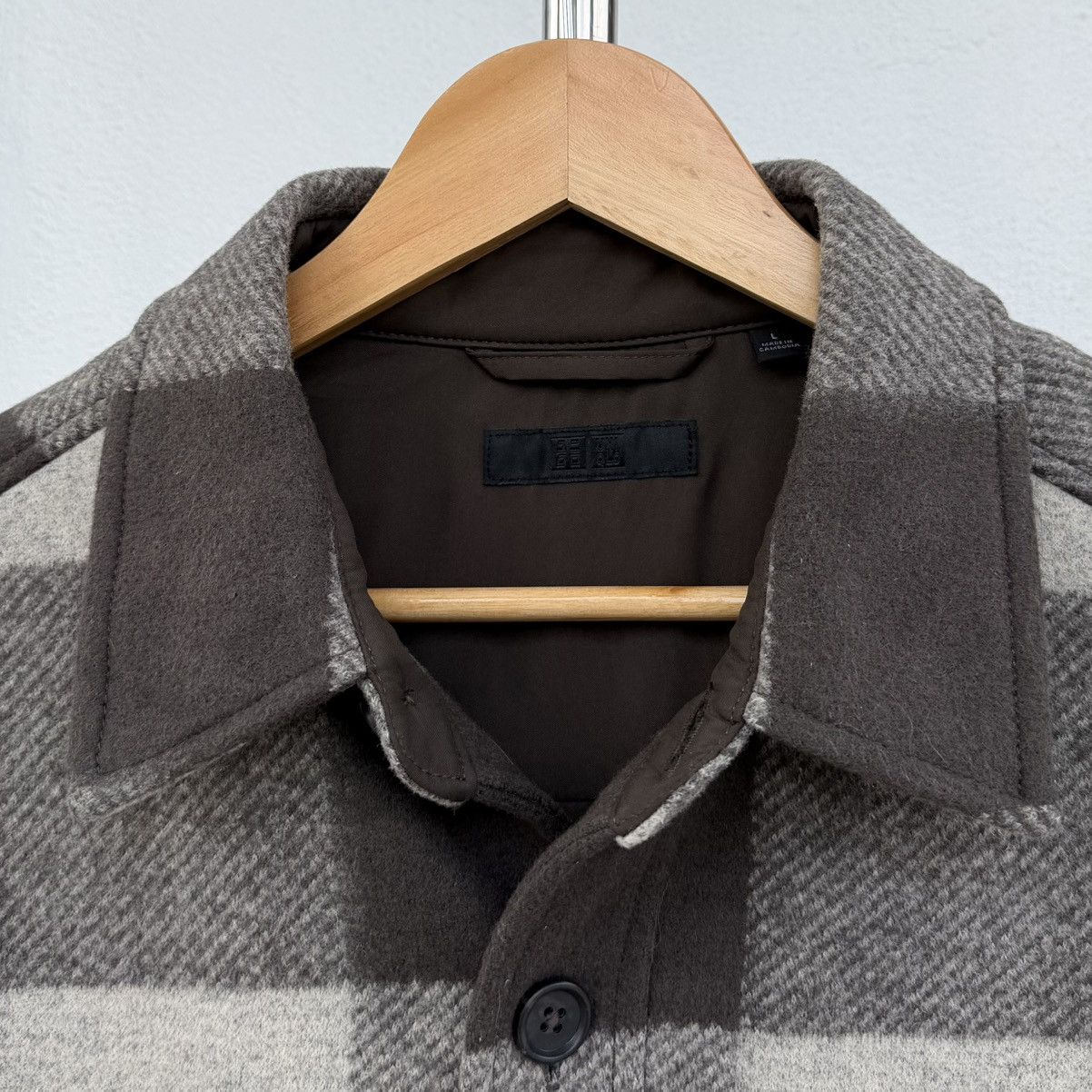 Uniqlo Uniqlo Heavy Wool Flannel Overshirt Buffalo Check Jacket Size US L / EU 52-54 / 3 - 13 Thumbnail