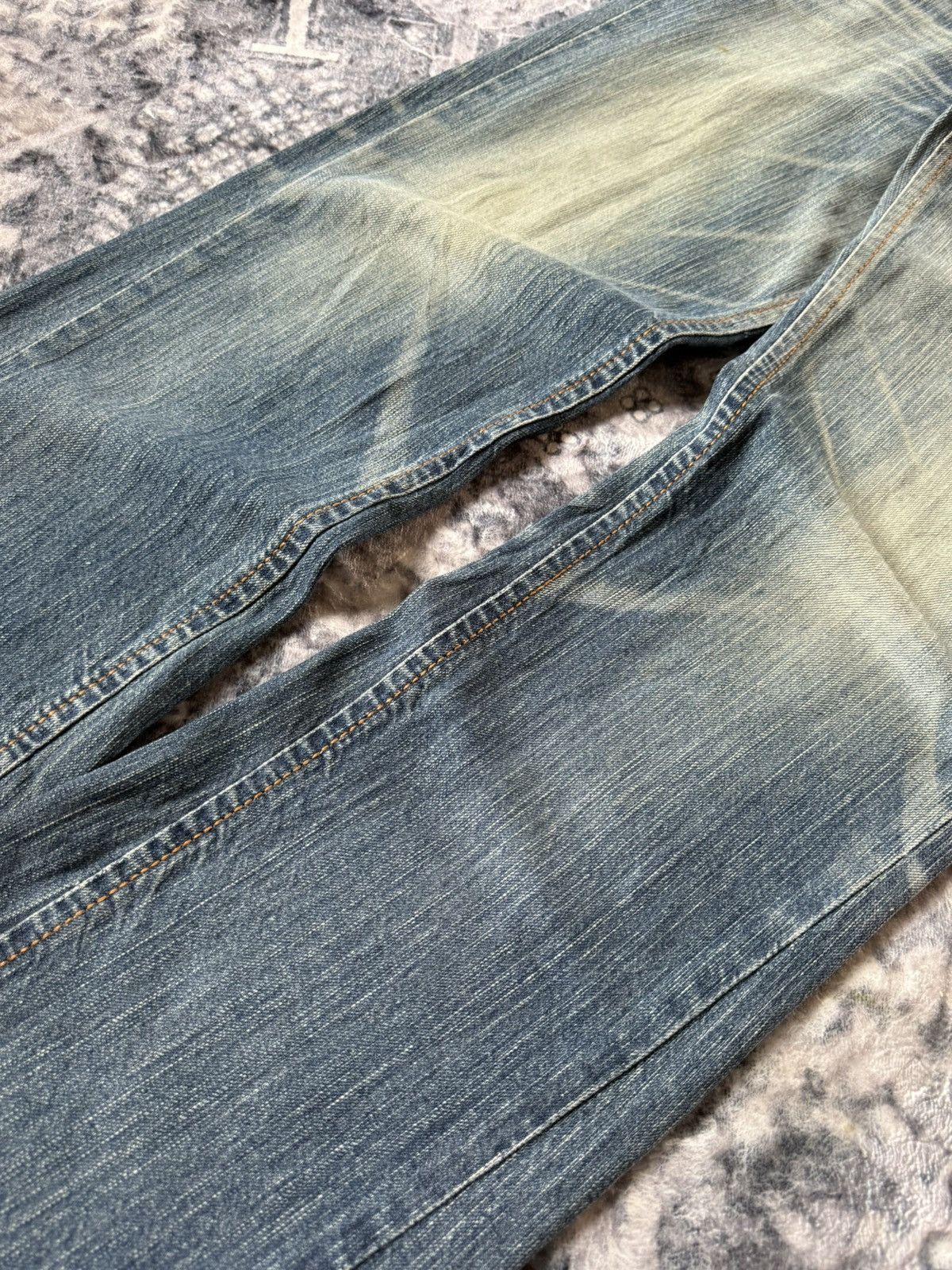 Japanese Brand Edwin 431 XV Over Stitched Western Japanese Flare Jeans Size US 29 - 15 Thumbnail