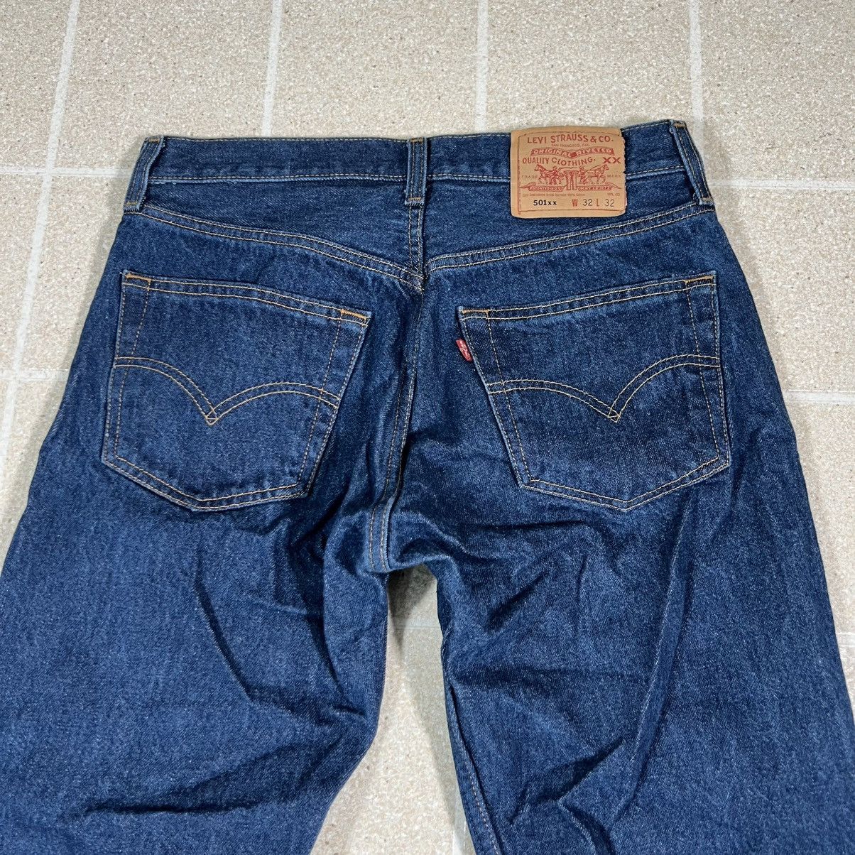 Levi's Vtg 90s Levi’s 501XX Button Fly Jeans Made in Mexico 29x28 Size US 29 - 2 Thumbnail