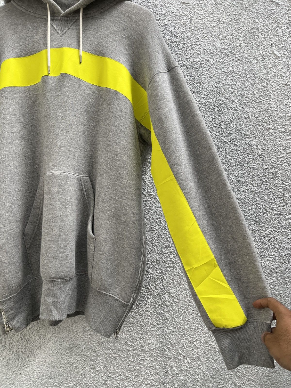 Sacai Sacai Reflector Design Side Zip Pullover Hoodie Size US L / EU 52-54 / 3 - 3 Thumbnail