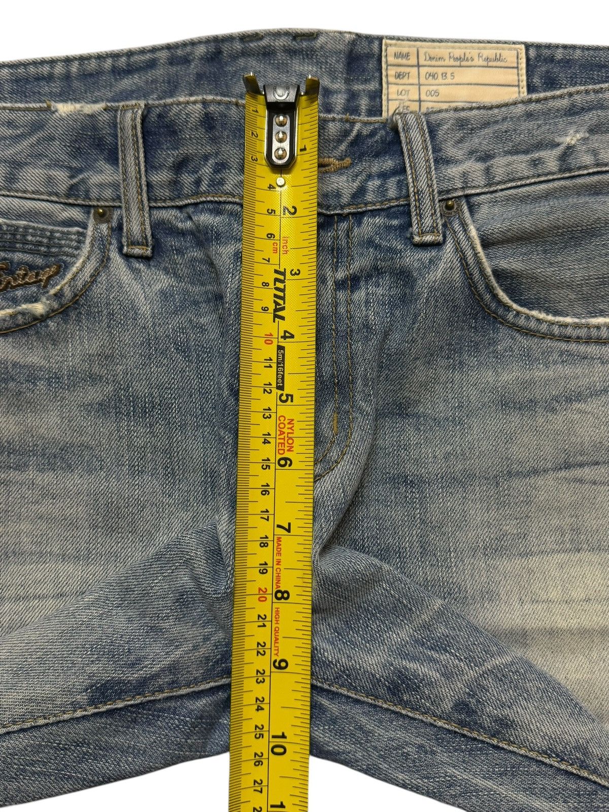 14th Addiction Vintage Y2K Japanese Brand Blue Faded Wash Distress Straight Size US 32 / EU 48 - 10 Thumbnail