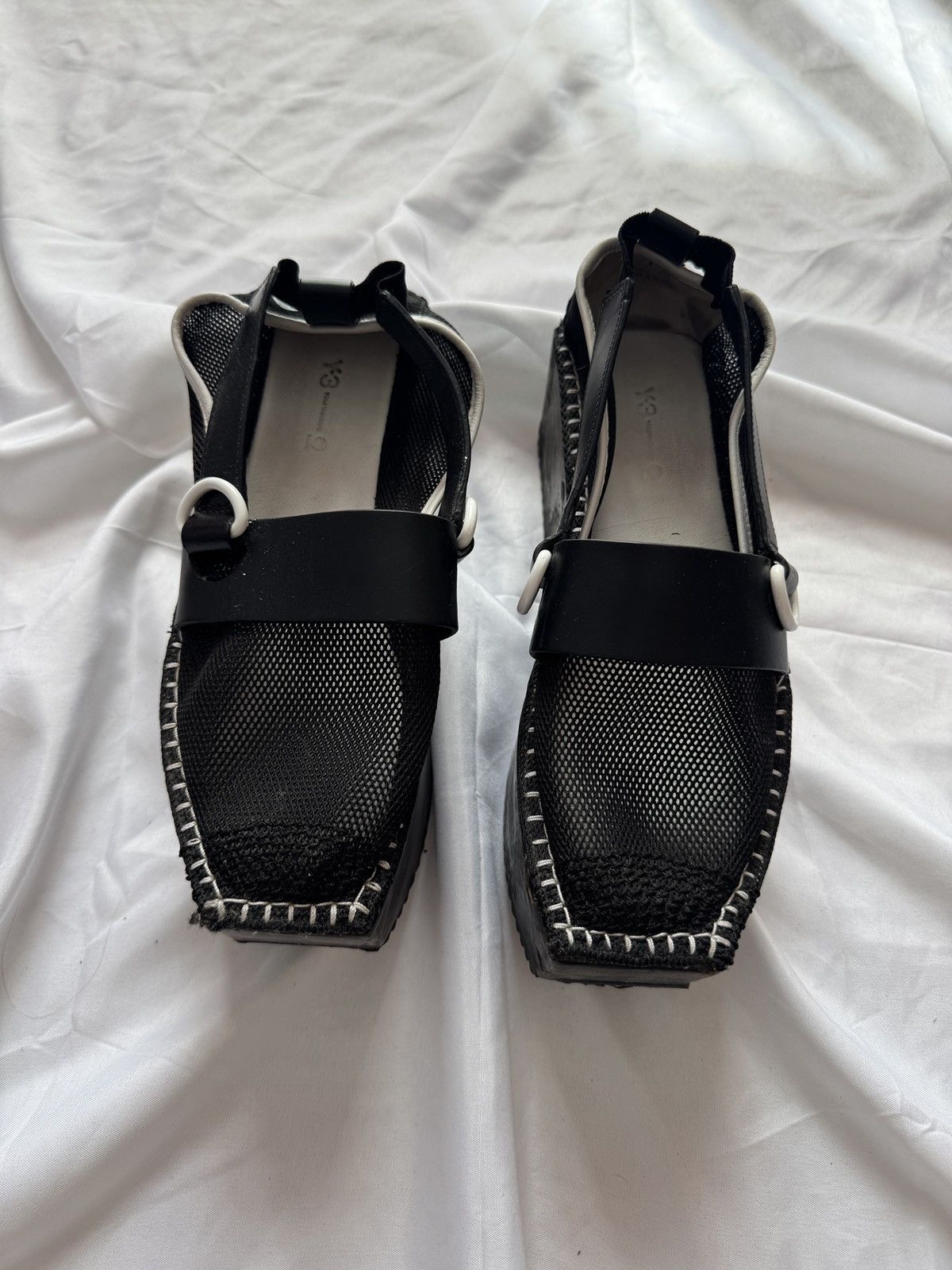 Yohji Yamamoto Y-3 Yohji Yamamoto x Adidas S/S14 Mesh Platform Shoes Size US 8 / IT 38 - 6 Thumbnail
