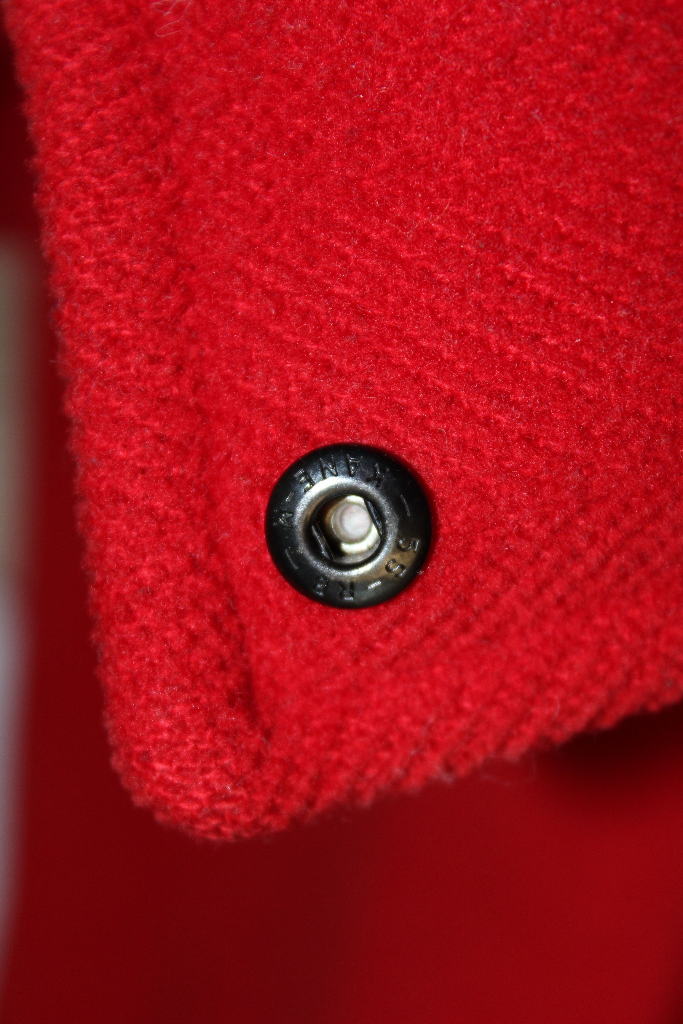 Burberry Women's BURBERRY Red Wool Duffle Coat jacket size S/M Size S / US 4 / IT 40 - 9 Thumbnail