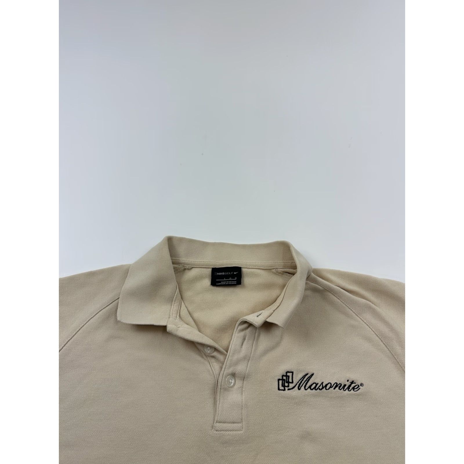 Nike Nike Polo Shirt Men Large Beige Golf Logo Size US L / EU 52-54 / 3 - 2 Thumbnail
