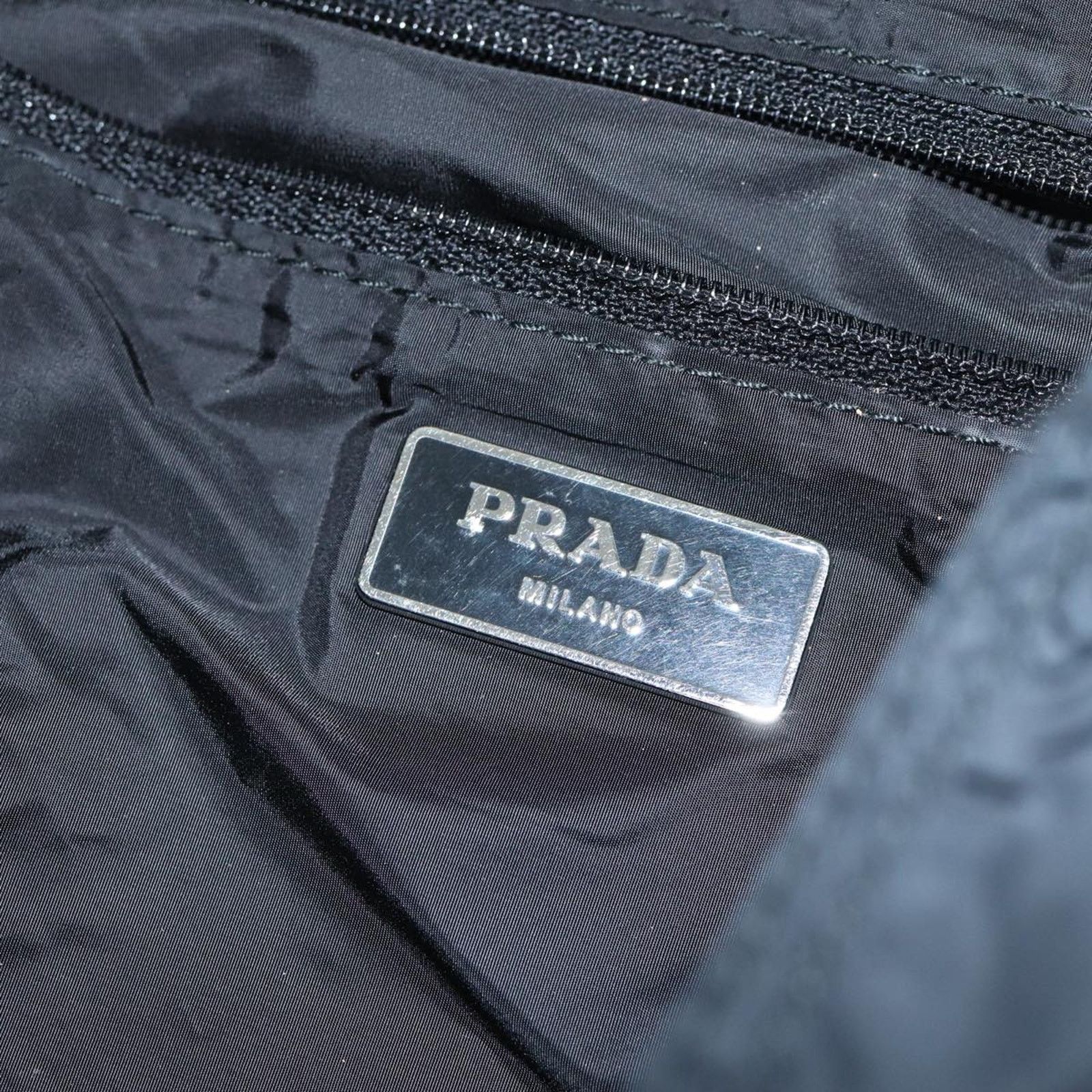 Prada Black Synthetic Tessuto