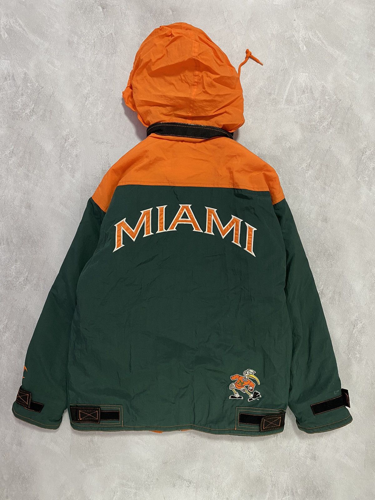 Champion 🏈 Vintage 90s Jacket Champion MIAMI Back Logo Big Dolphins Size US M / EU 48-50 / 2 - 1 Thumbnail