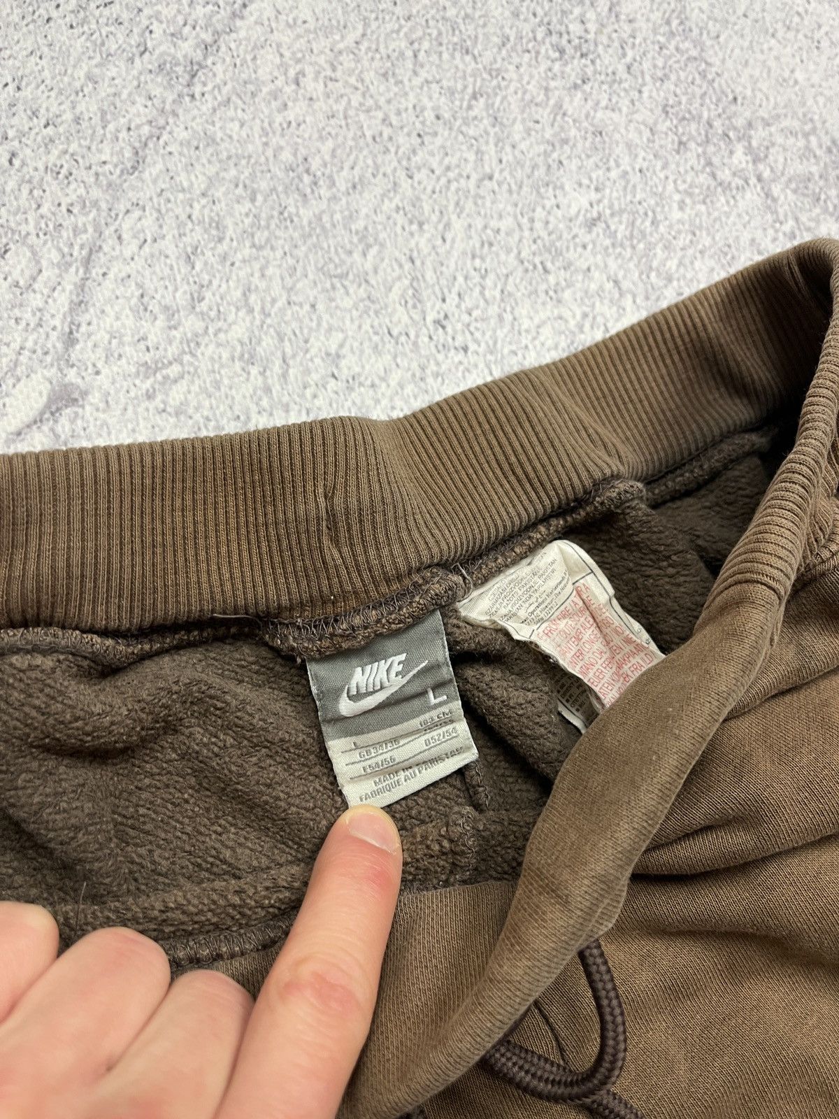 Nike × Vintage Nike Essential Vintage Y2K Brown Baggy Sweatpants Hype Y2K Size US 36 / EU 52 - 13 Thumbnail