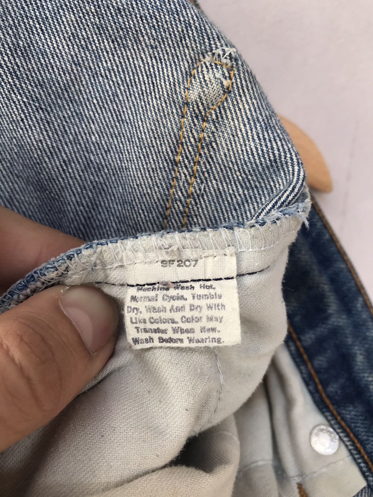 Levi's Vintage Levis Patchwork Denim custom sashiko Size US 32 / EU 48 - 16 Thumbnail
