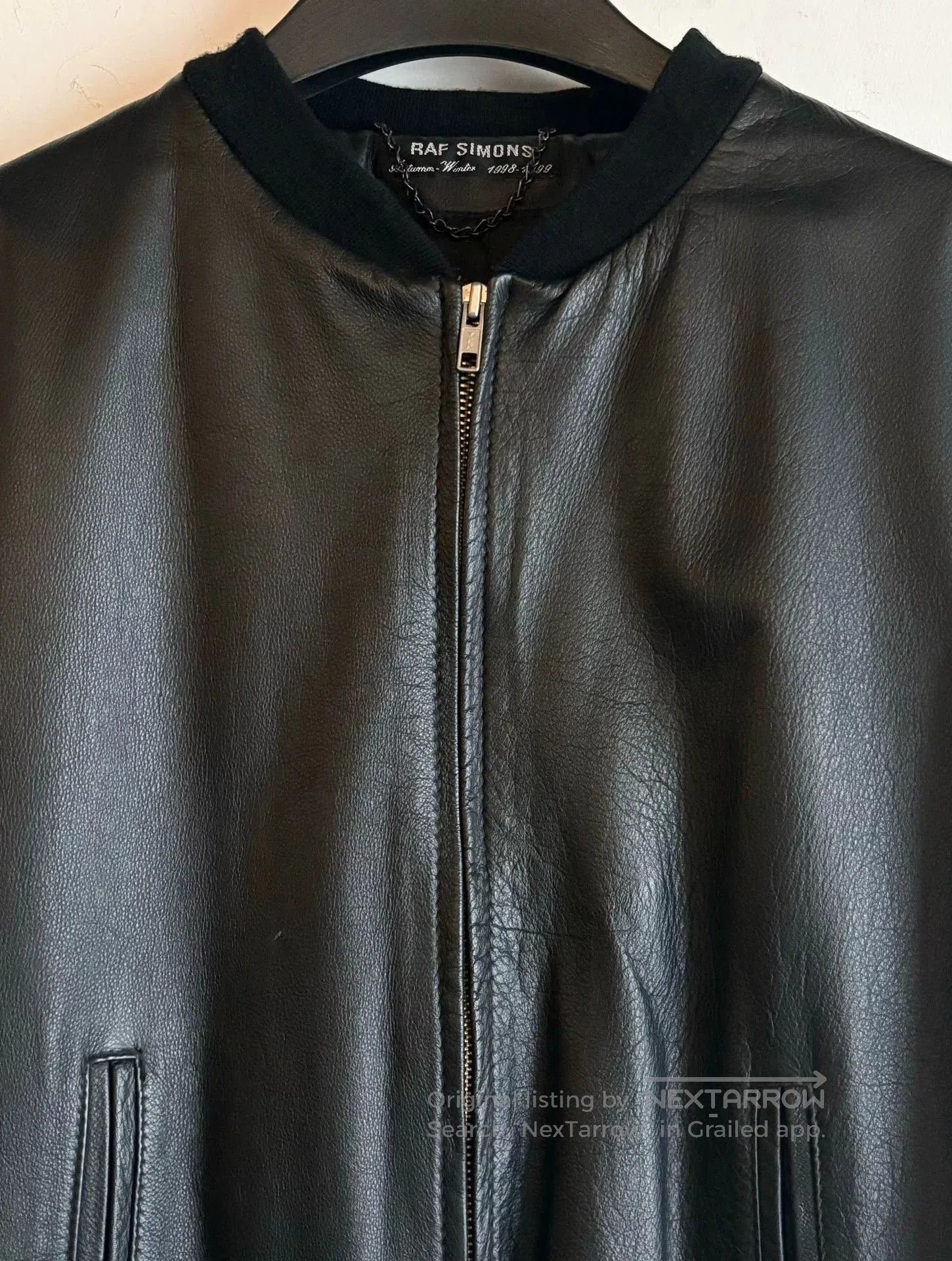 Raf Simons raf simons aw 1998 leather bomber jacket. Size US M / EU 48-50 / 2 - 3 Thumbnail