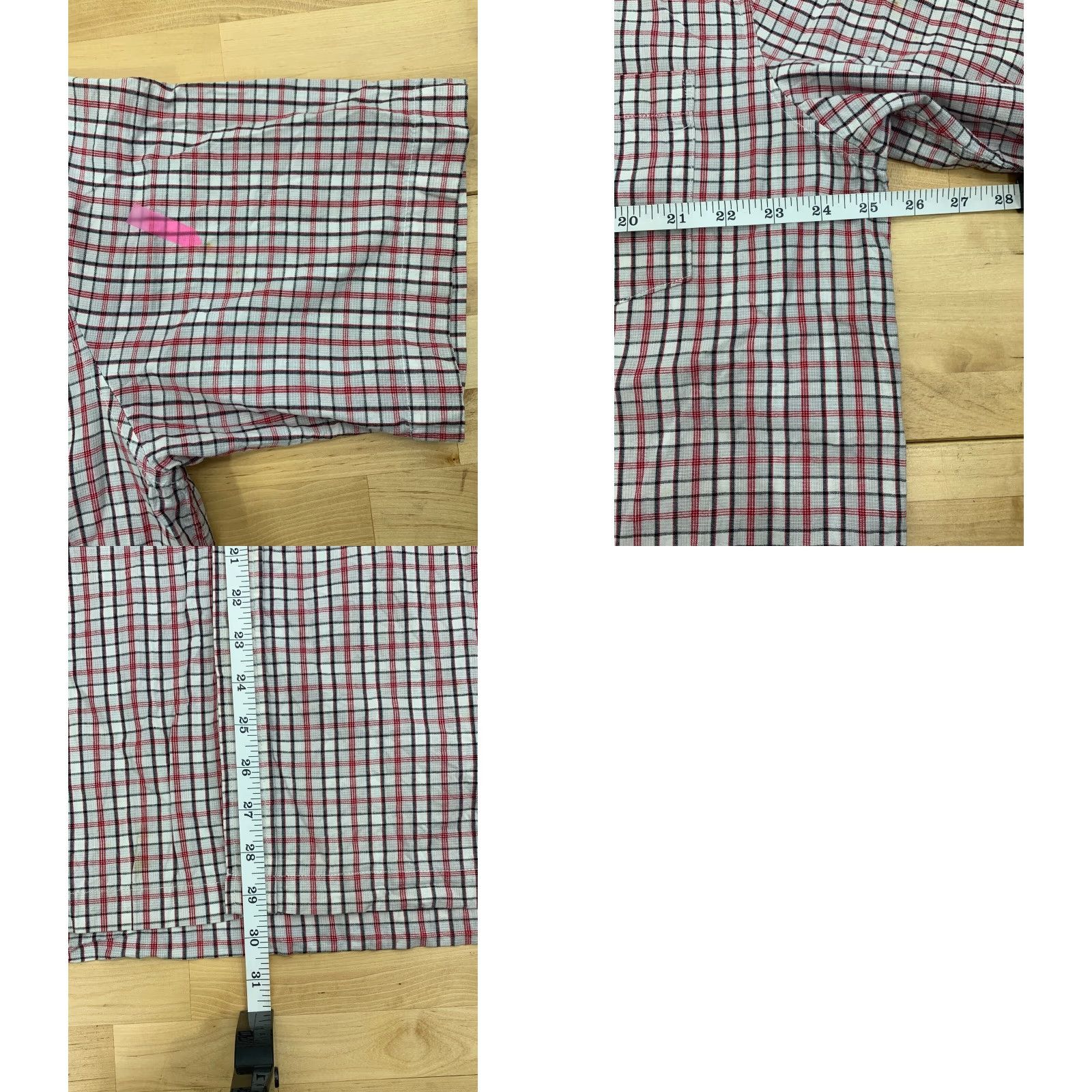 Anchor Blue VINTAGE Anchor Blue Button-Up Shirt Men Large Red Plaid 90s Short Sleeve Cotton Blend Knit Classic Casual Workwear Mens Size US L / EU 52-54 / 3 - 8 Thumbnail