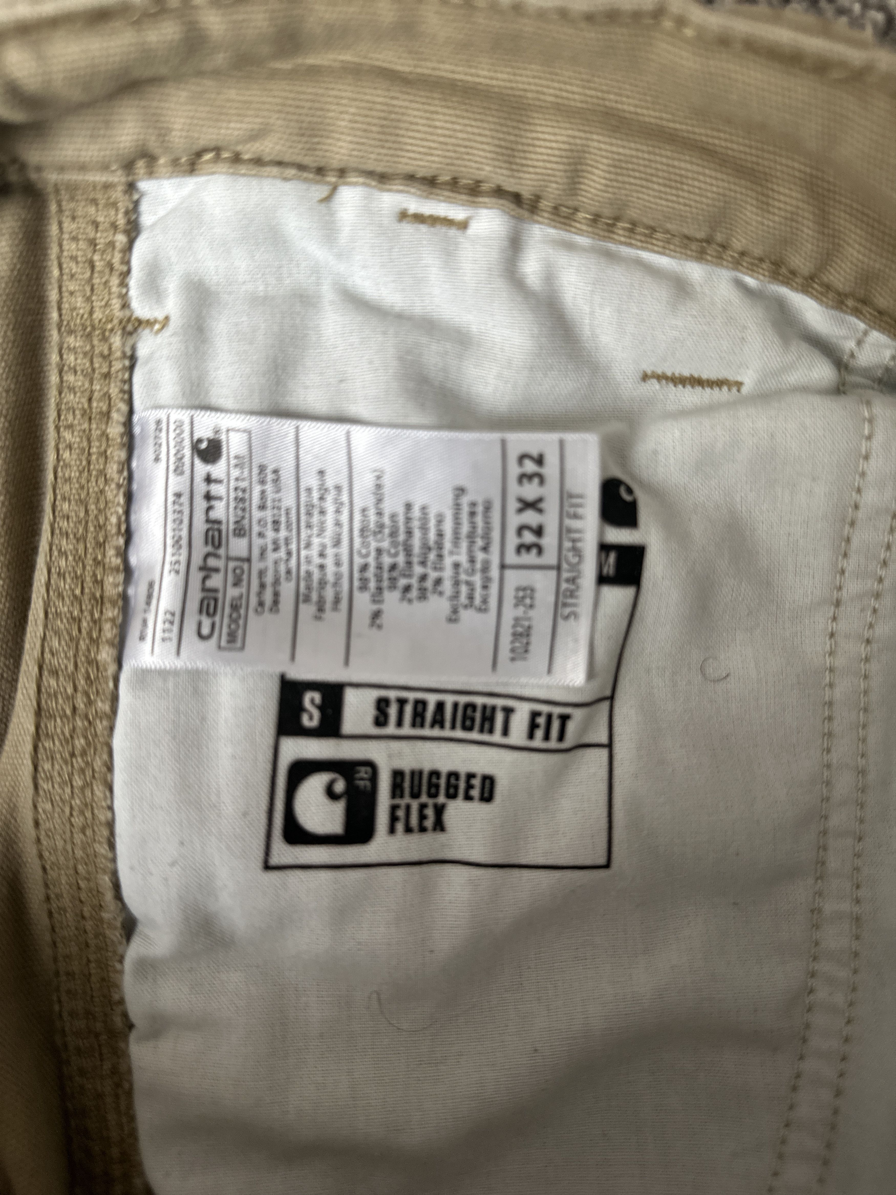 Carhartt Khaki Straight Leg Size US 32 / EU 48 - 6 Thumbnail