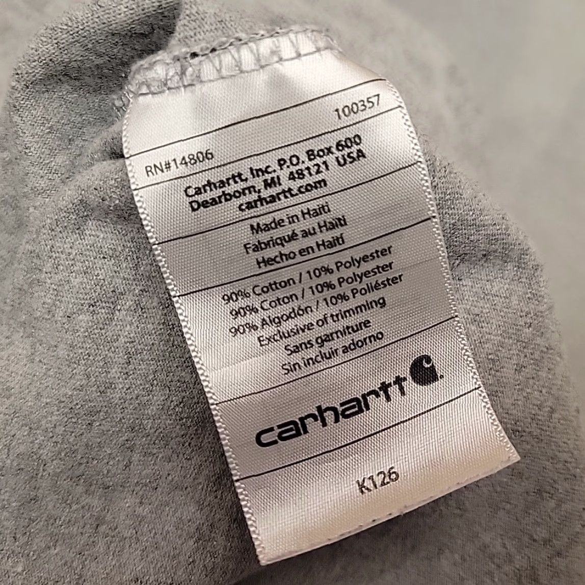 Carhartt VINTAGE Carhartt Shirt Mens 3XL Gray Original Fit Crewneck Long Sleeve Pocket Work TEE Mens Size US XXL / EU 58 / 5 - 7 Thumbnail