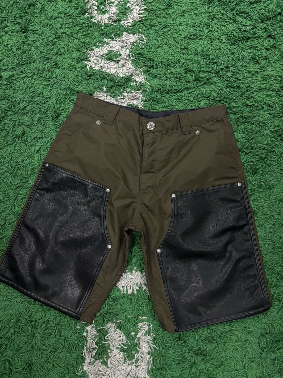 Chrome Hearts Chrome hearts brown pink double knee carpenter shorts Size US 30 / EU 46 - 1 Thumbnail